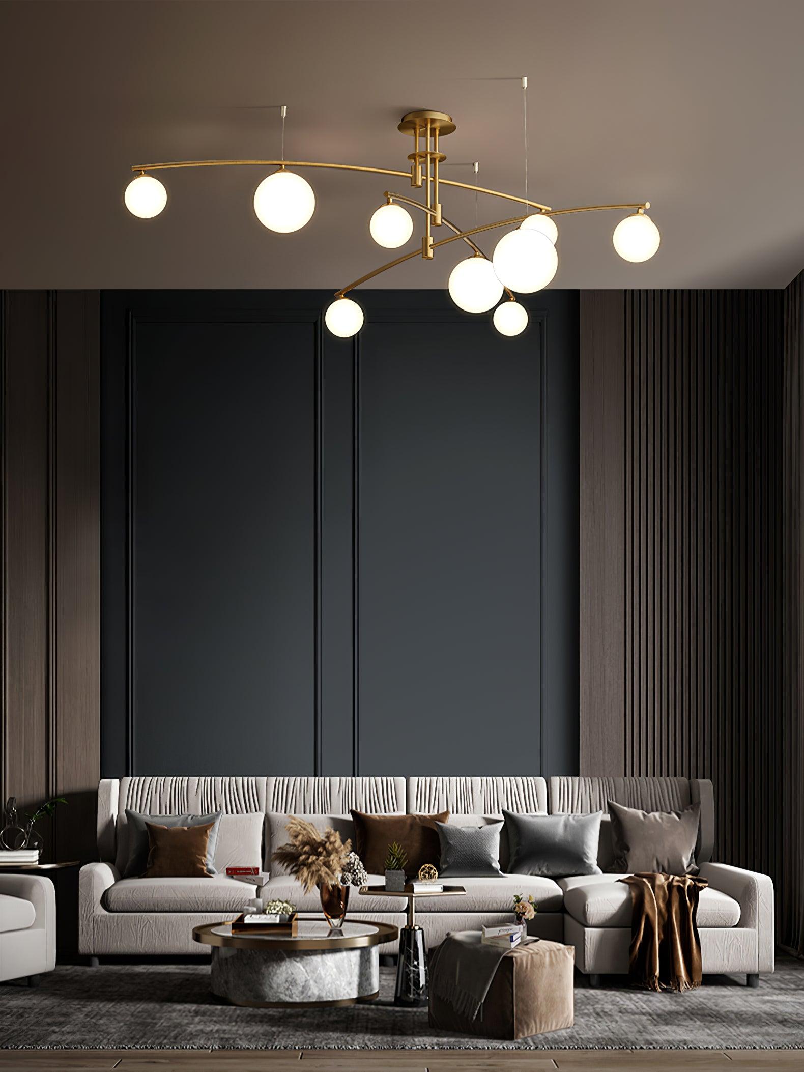 Modern Long Arm Chandelier - Lumpaz