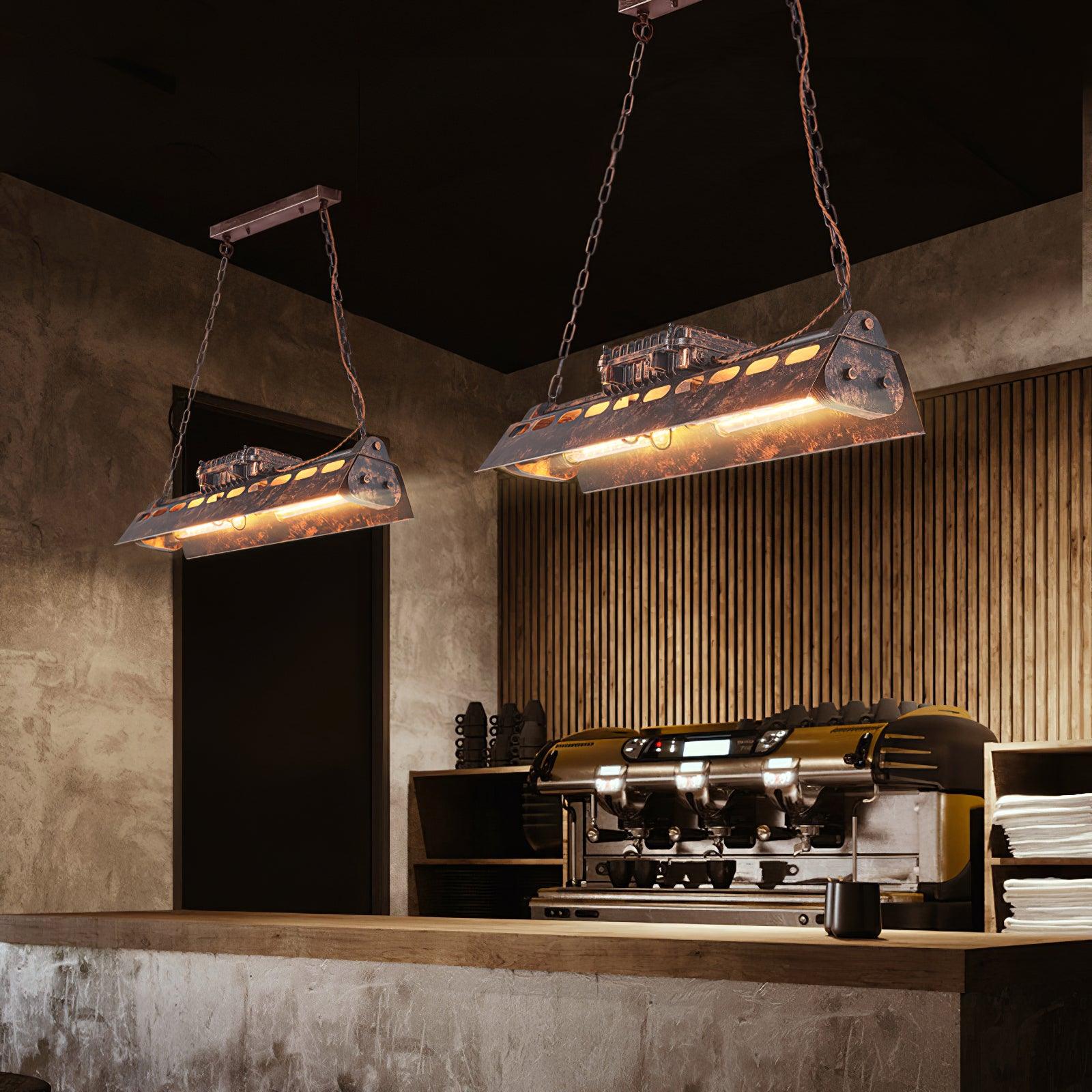 Industrial Steampunk Chandelier - Lumpaz