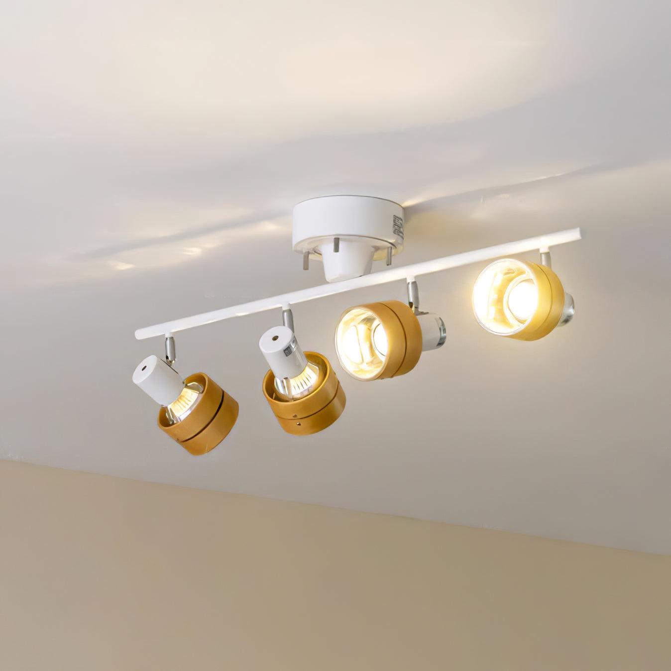 Wooden Adjustable Spot Ceiling Lamp - Lumpaz