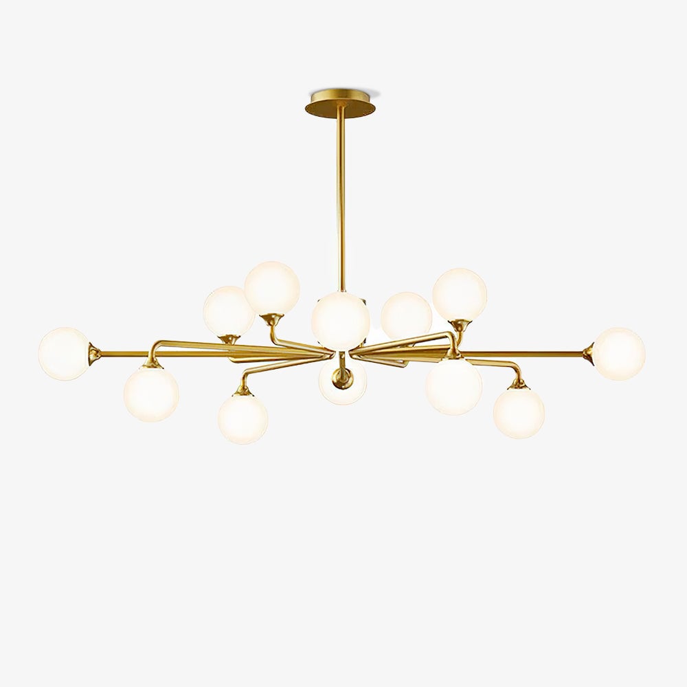 Staggered Glass Globes Chandelier - Lumpaz