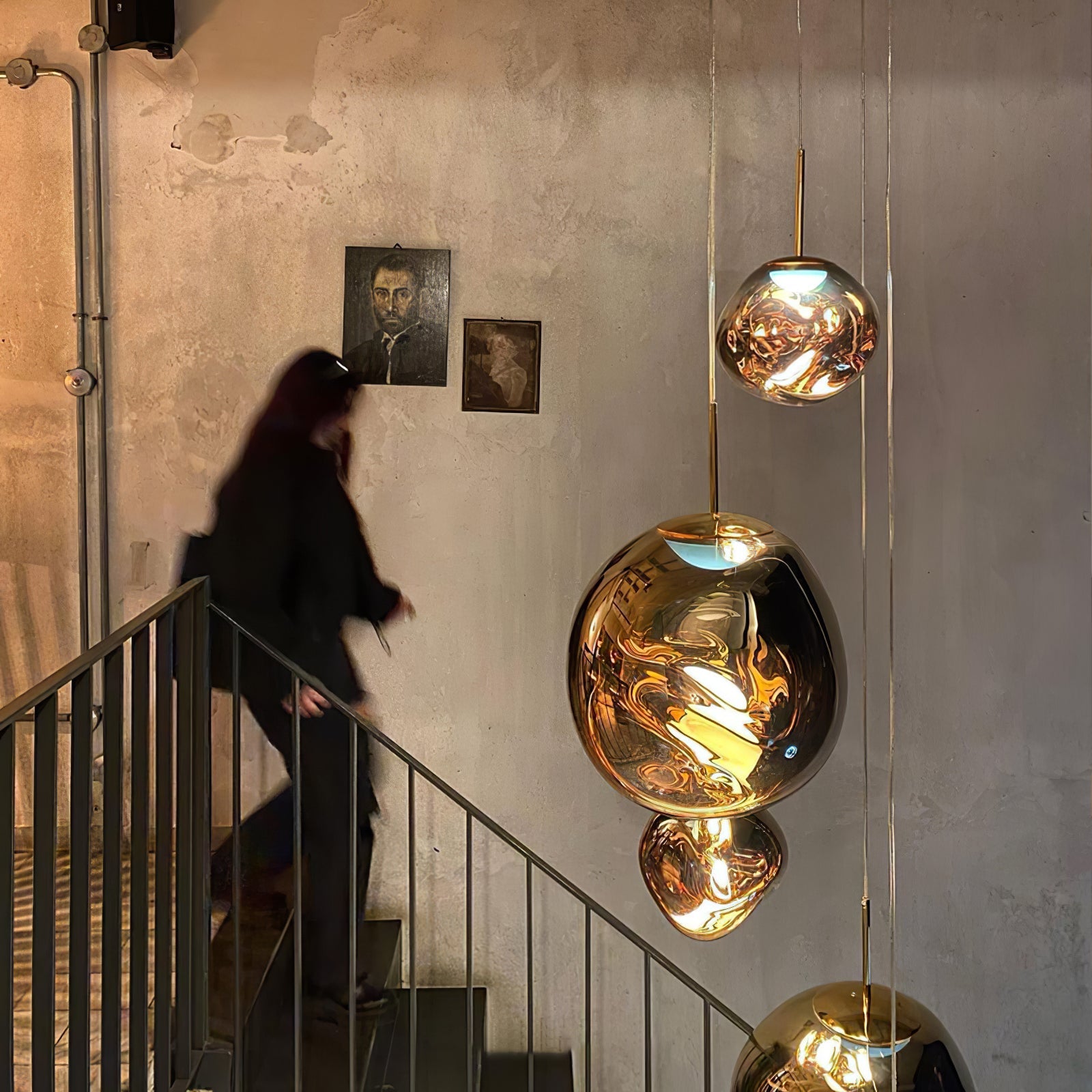 Multi Lava Round Pendant Lamp - Lumpaz