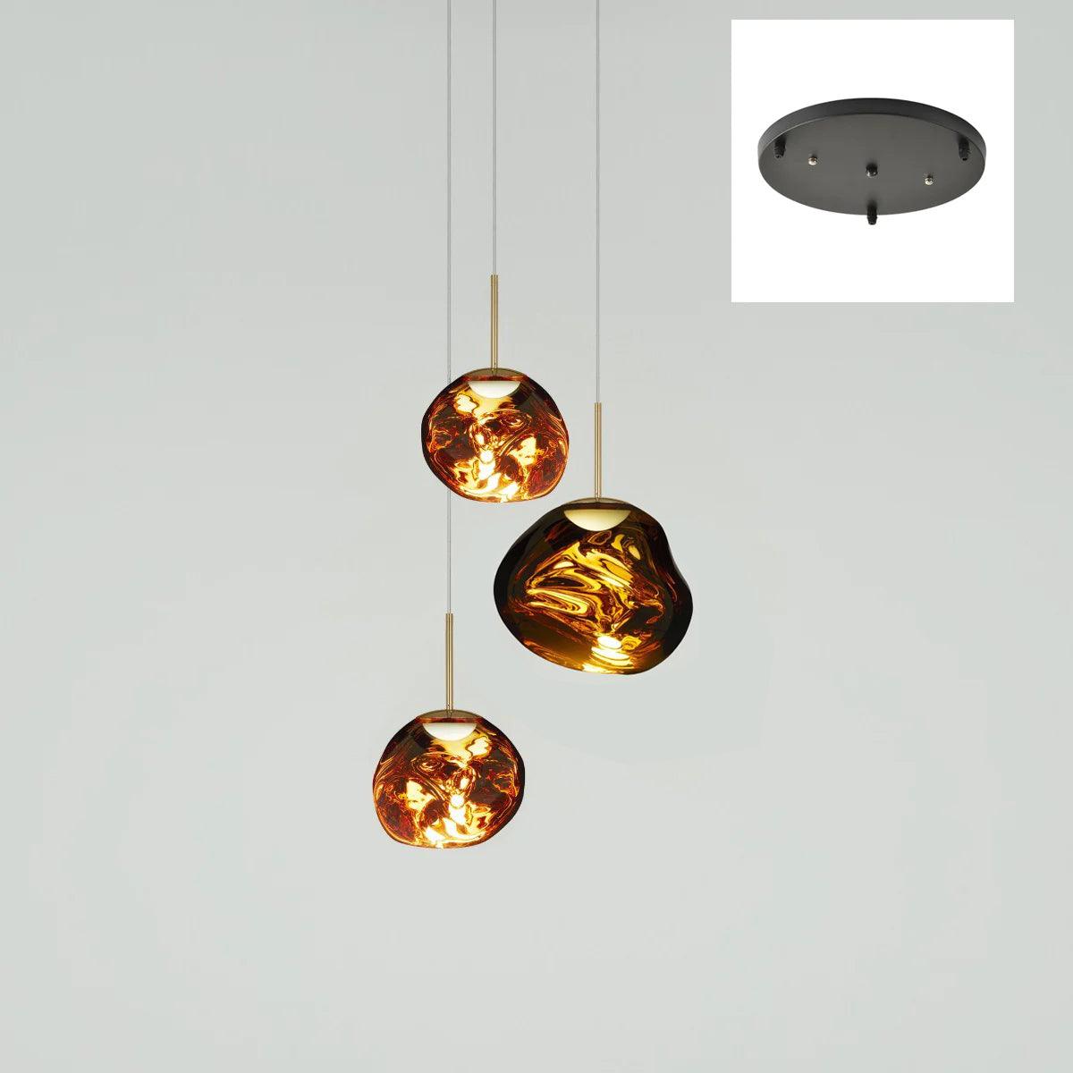 Multi Lava Round Pendant Lamp - Lumpaz