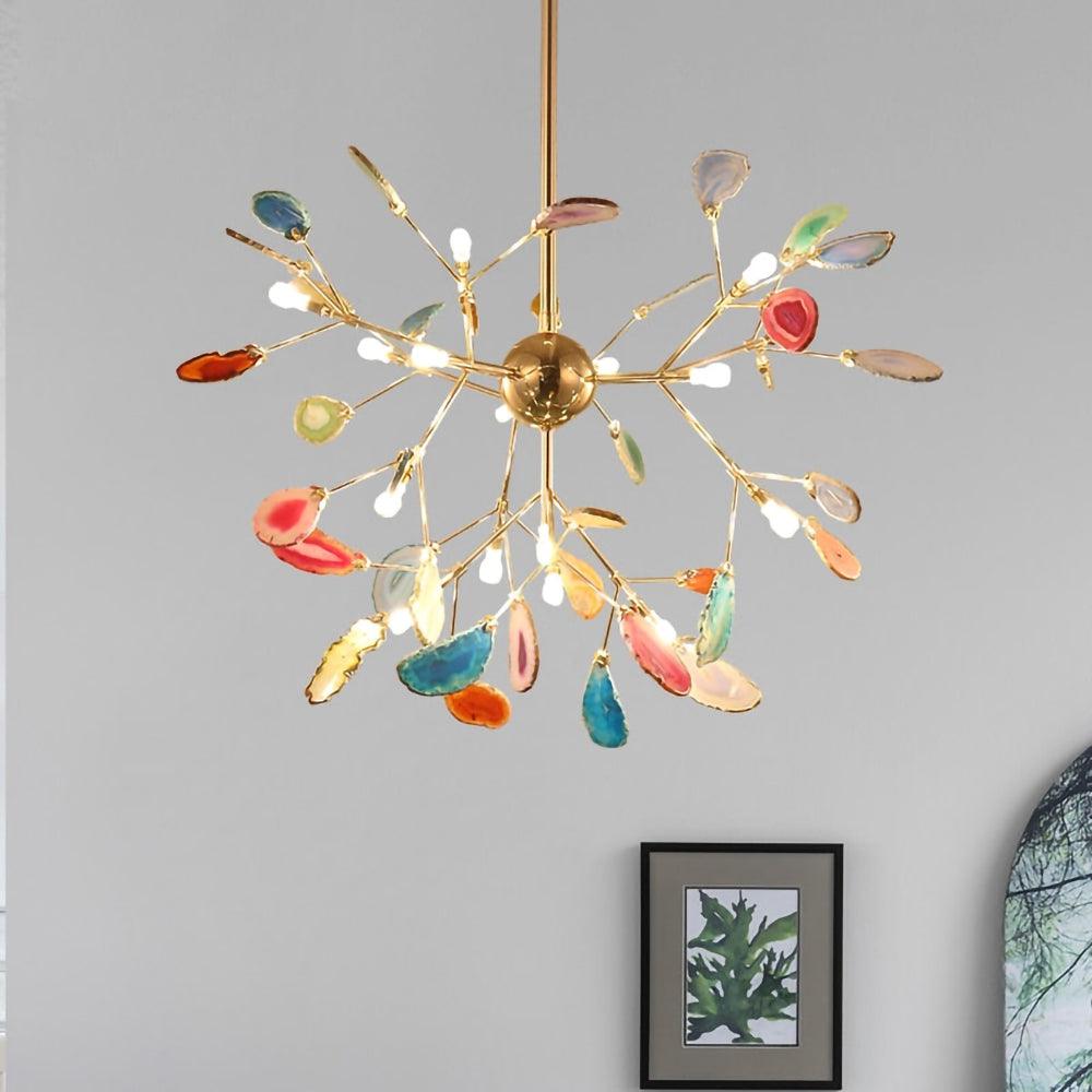 Agate Flake Chandelier - Lumpaz