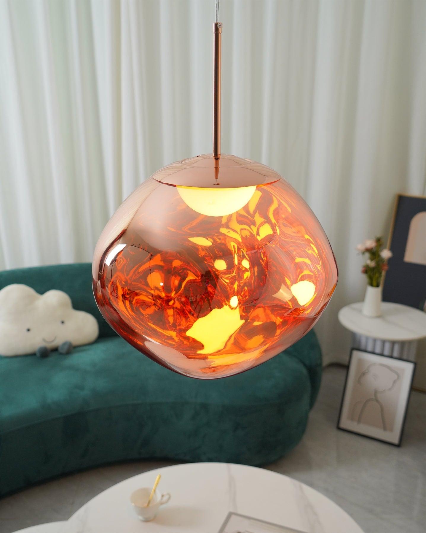 Multi Lava Round Pendant Lamp - Lumpaz
