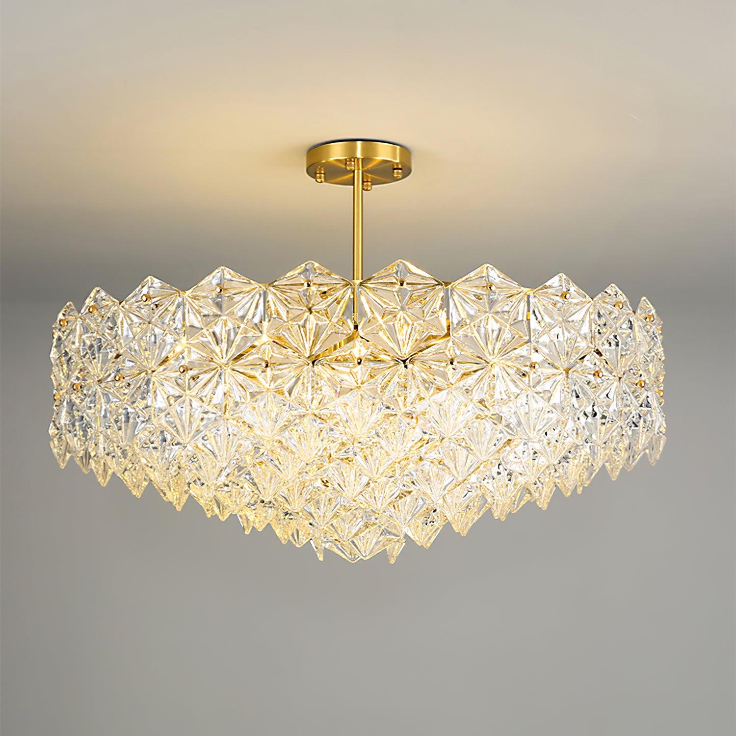 Snowflake Glass Chandelier - Lumpaz