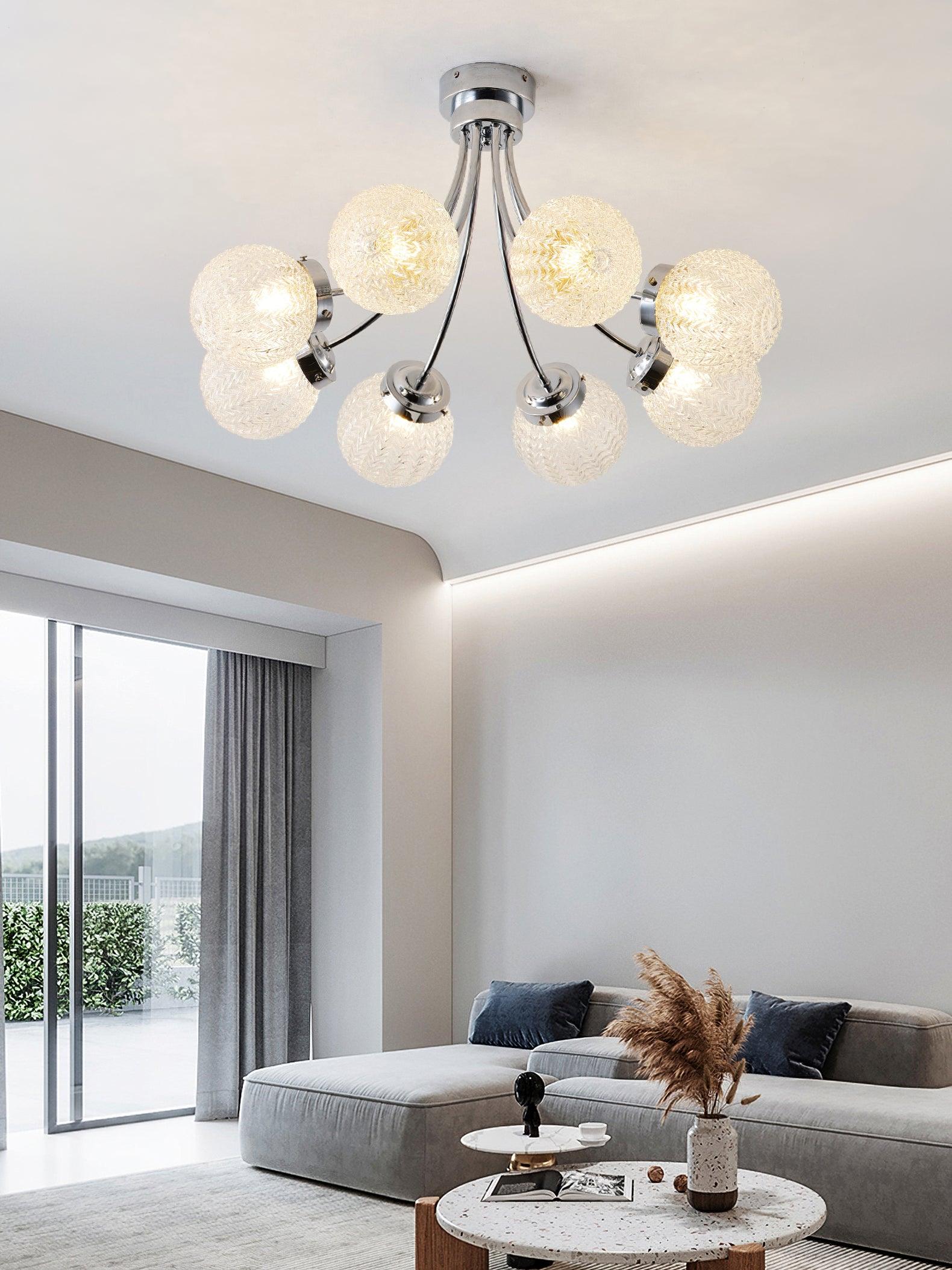Carved Glass Ceiling Lamp - Lumpaz
