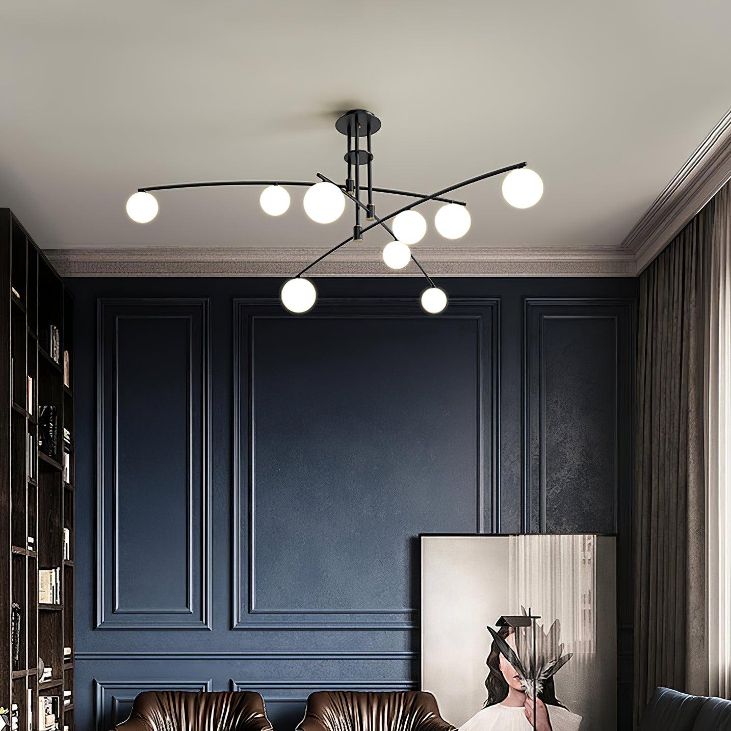 Modern Long Arm Chandelier - Lumpaz