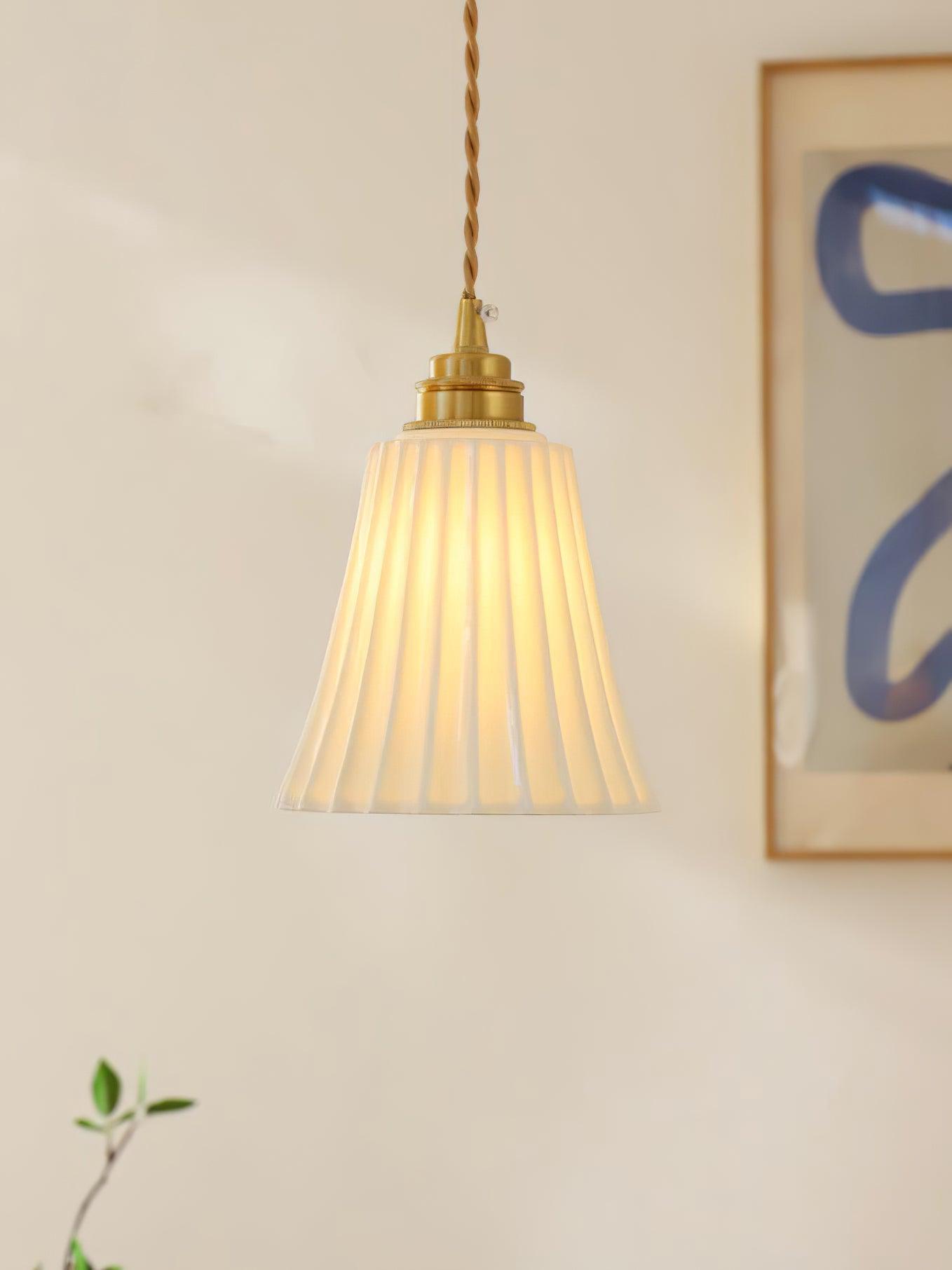 Trumpet Ceramic Pendant Light - Lumpaz