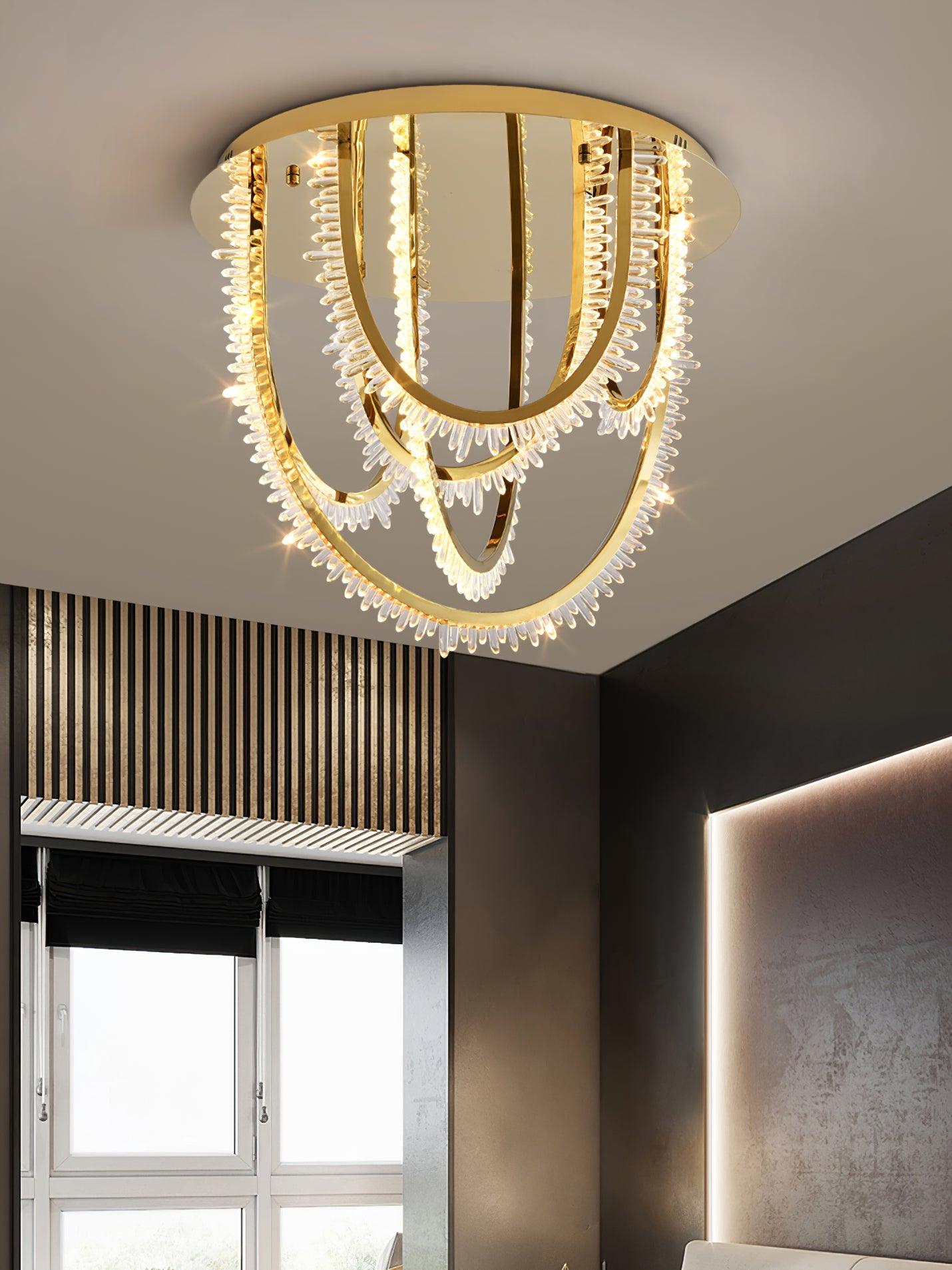 Crystal Corde Ceiling Light - Lumpaz