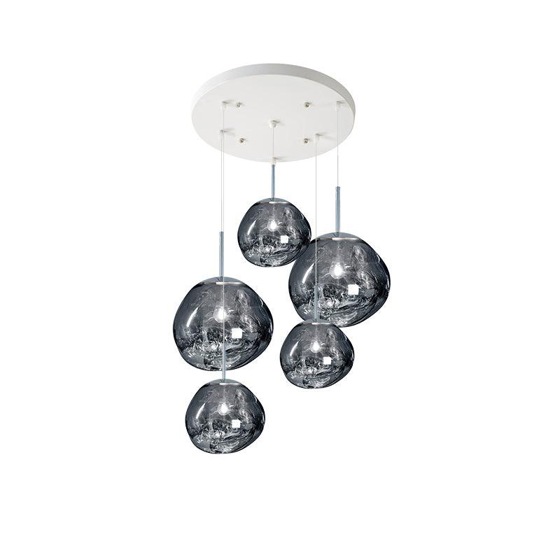 Multi Lava Round Pendant Lamp - Lumpaz