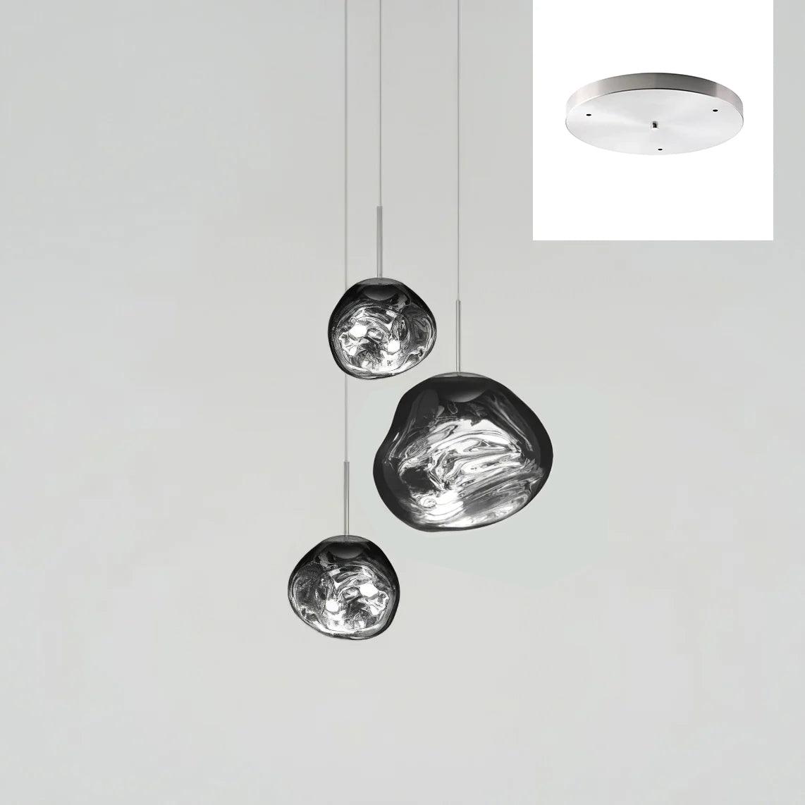 Multi Lava Round Pendant Lamp - Lumpaz