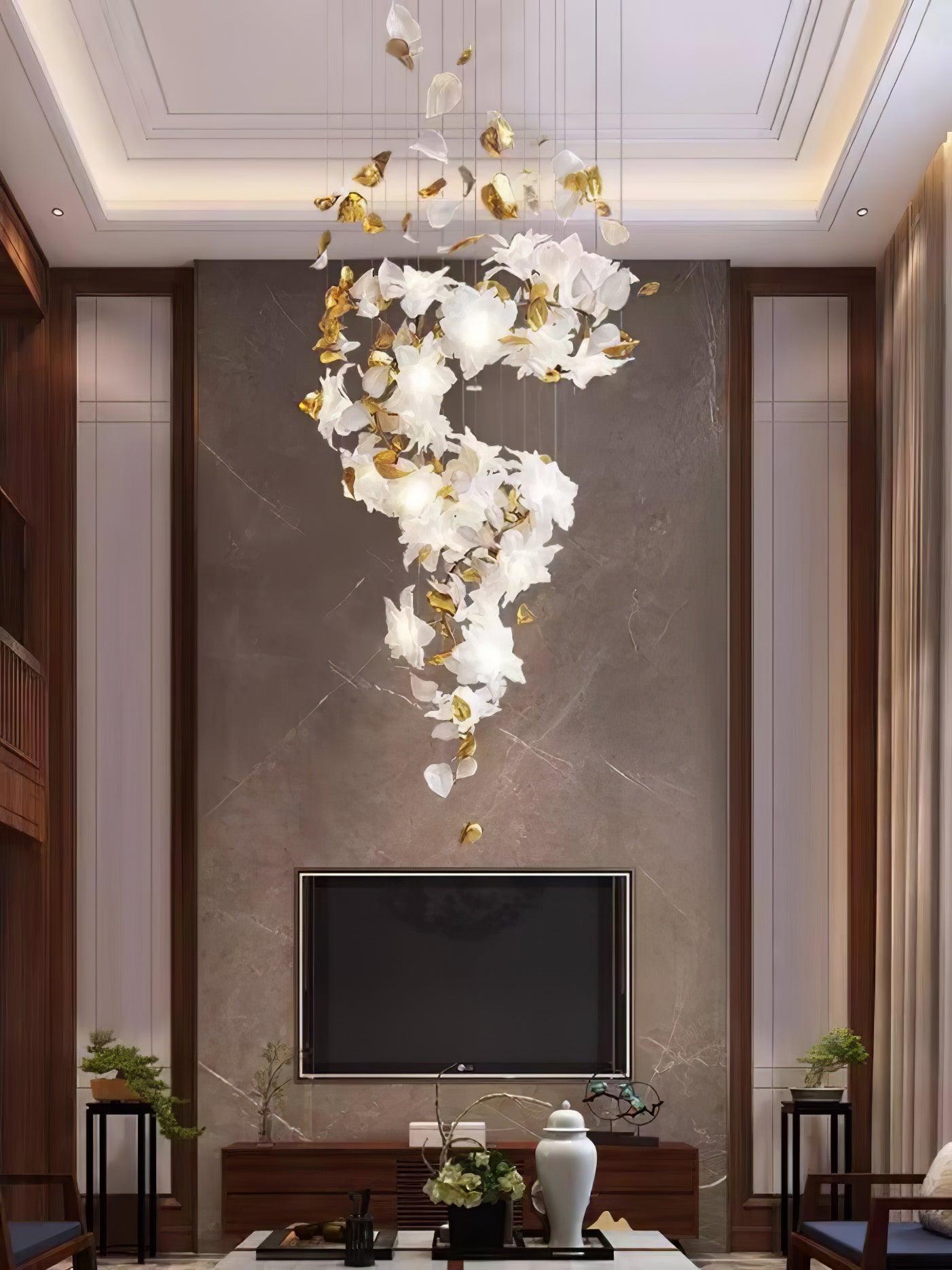 Flying Flowers Fluttering Chandelier - Lumpaz