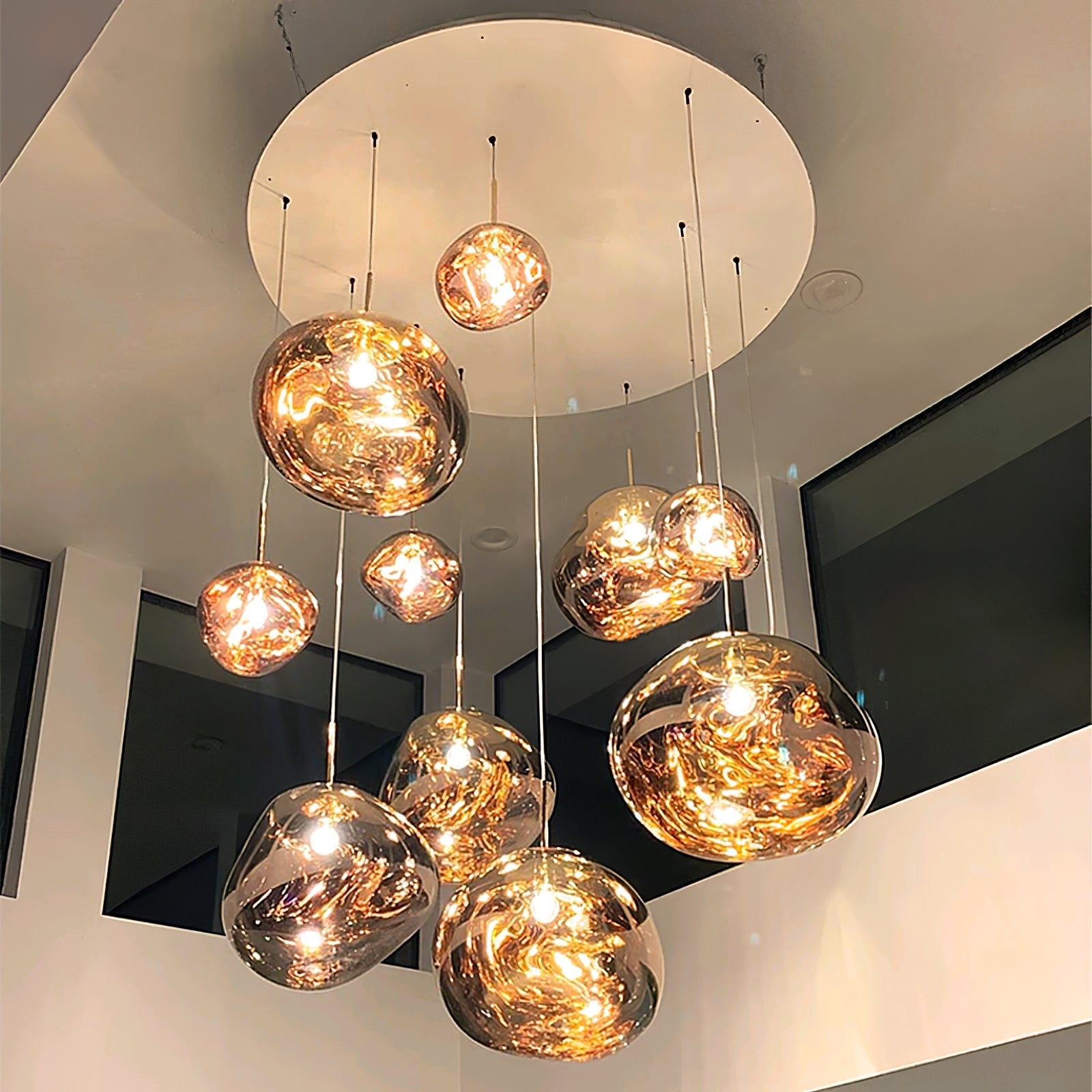 Multi Lava Round Pendant Lamp - Lumpaz