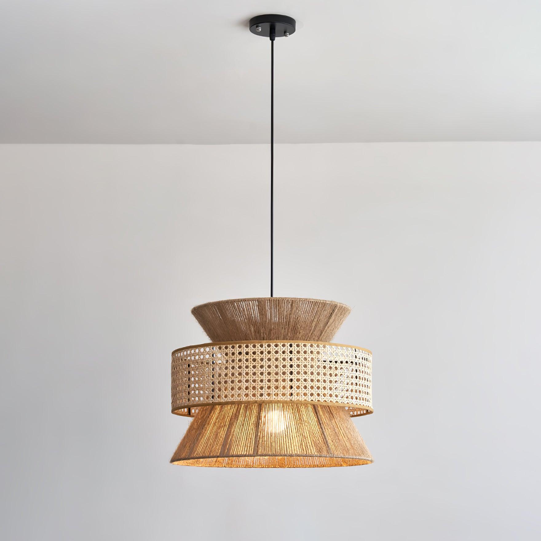 Rattan Bamboo Pendant Lamp - Lumpaz