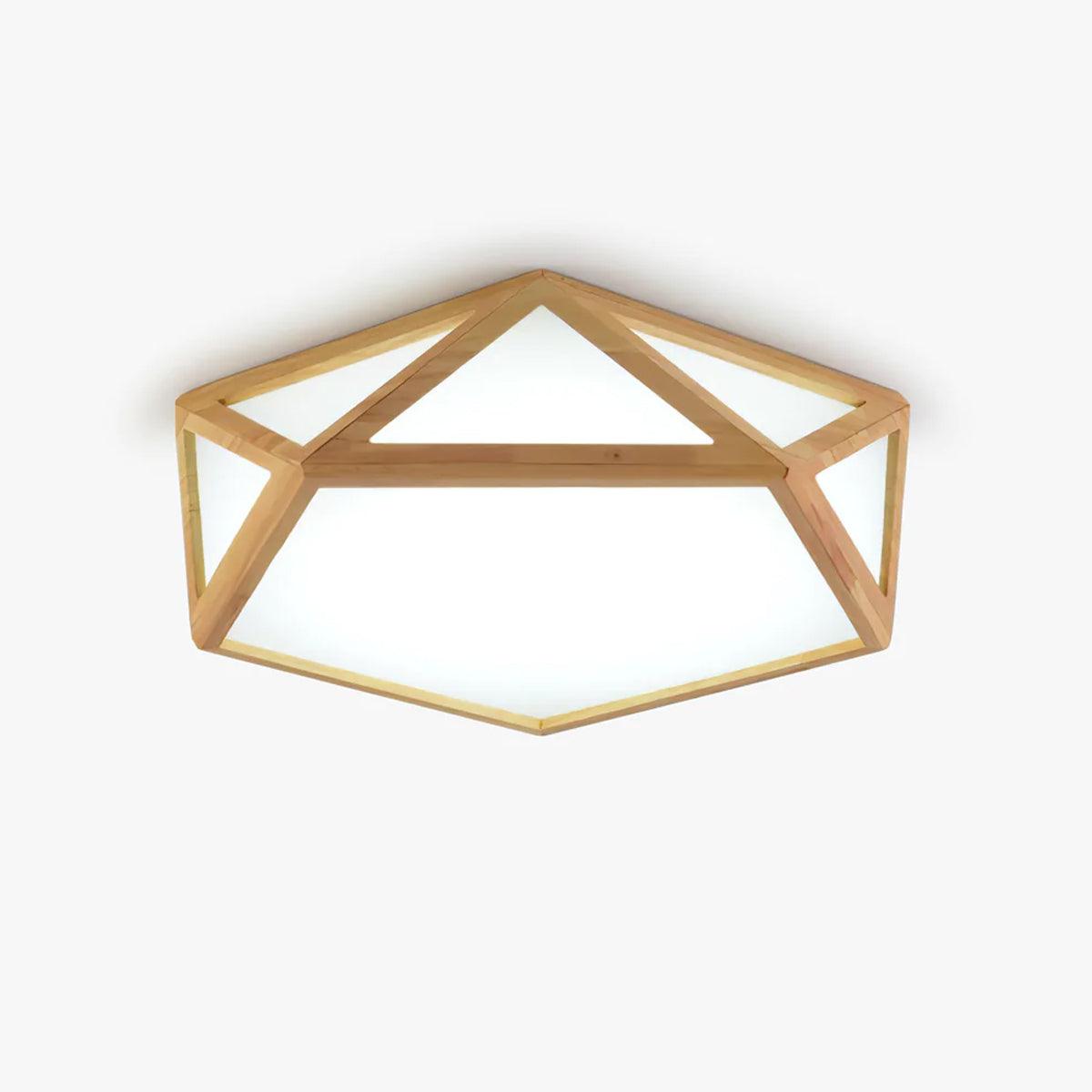 Diamond Wooden Ceiling Lamp - Lumpaz
