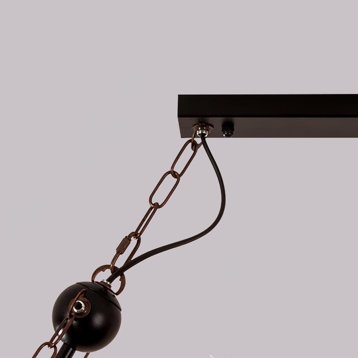 Wood Hanging Multi Chandelier - Lumpaz