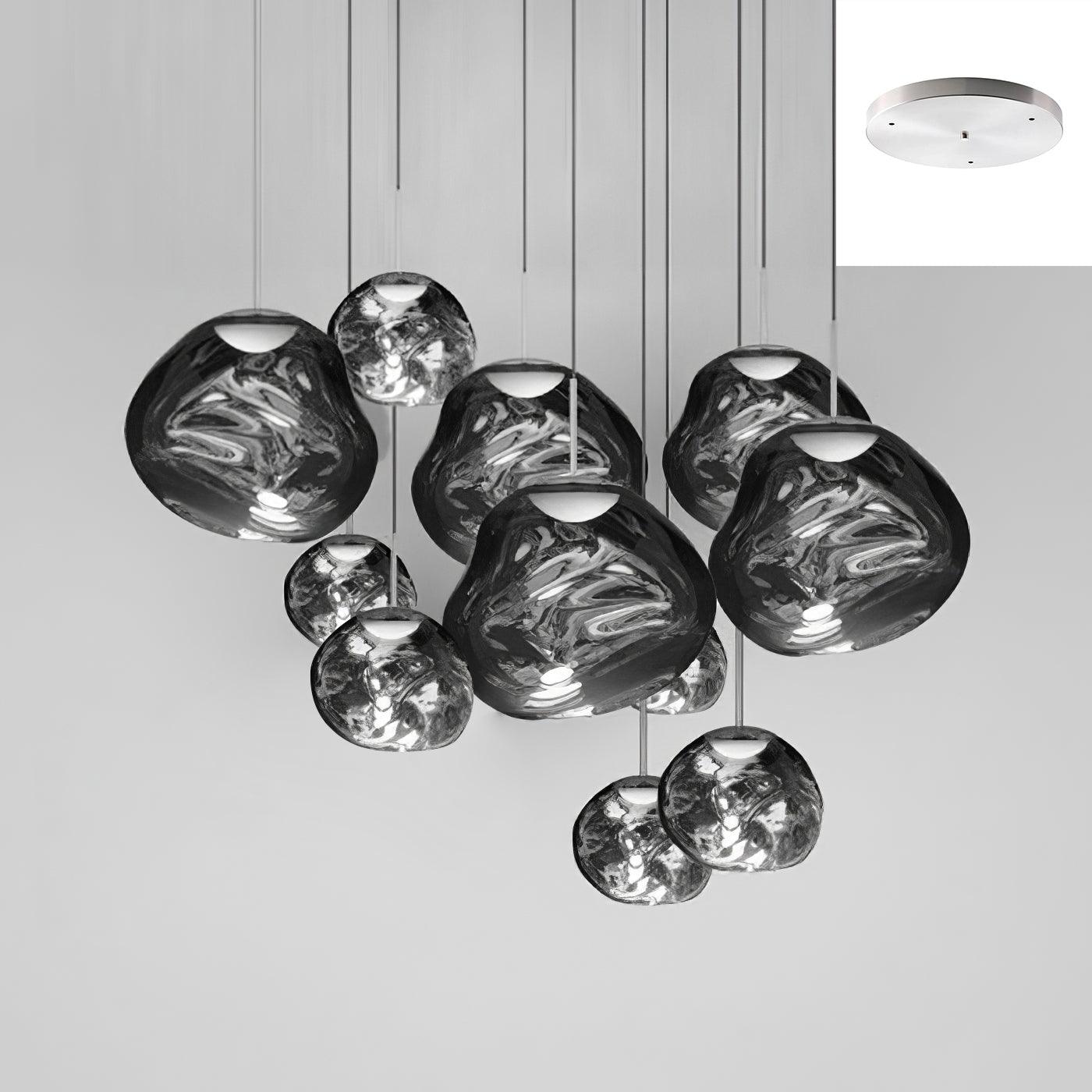 Multi Lava Round Pendant Lamp - Lumpaz