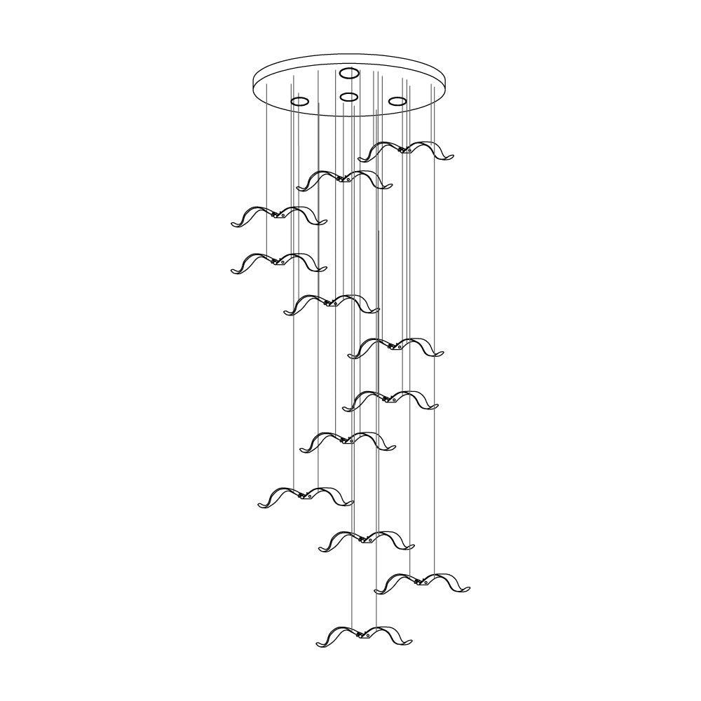Large Seagull Chandelier - Lumpaz
