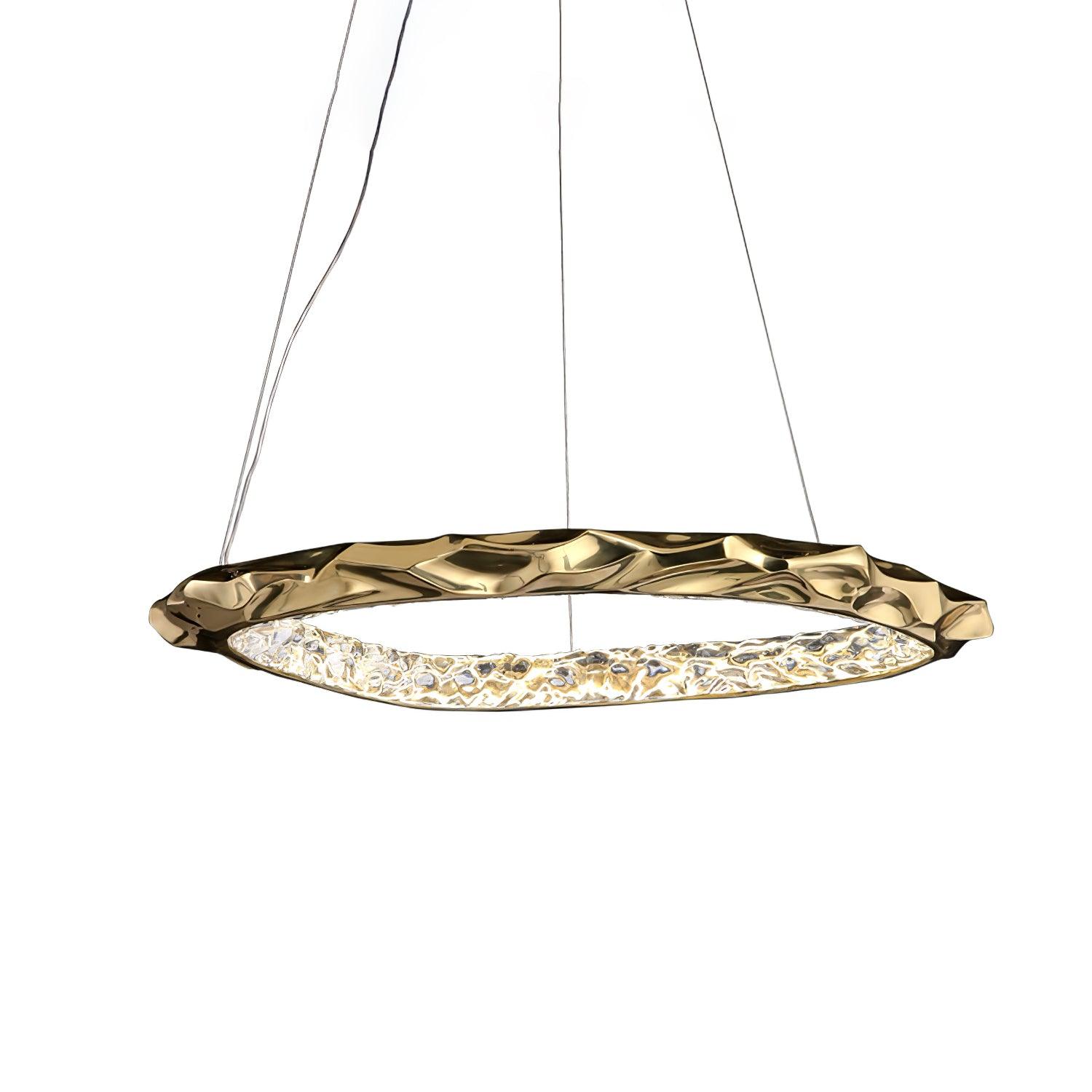 Resin Circlet Brass Pendant Lamp - Lumpaz