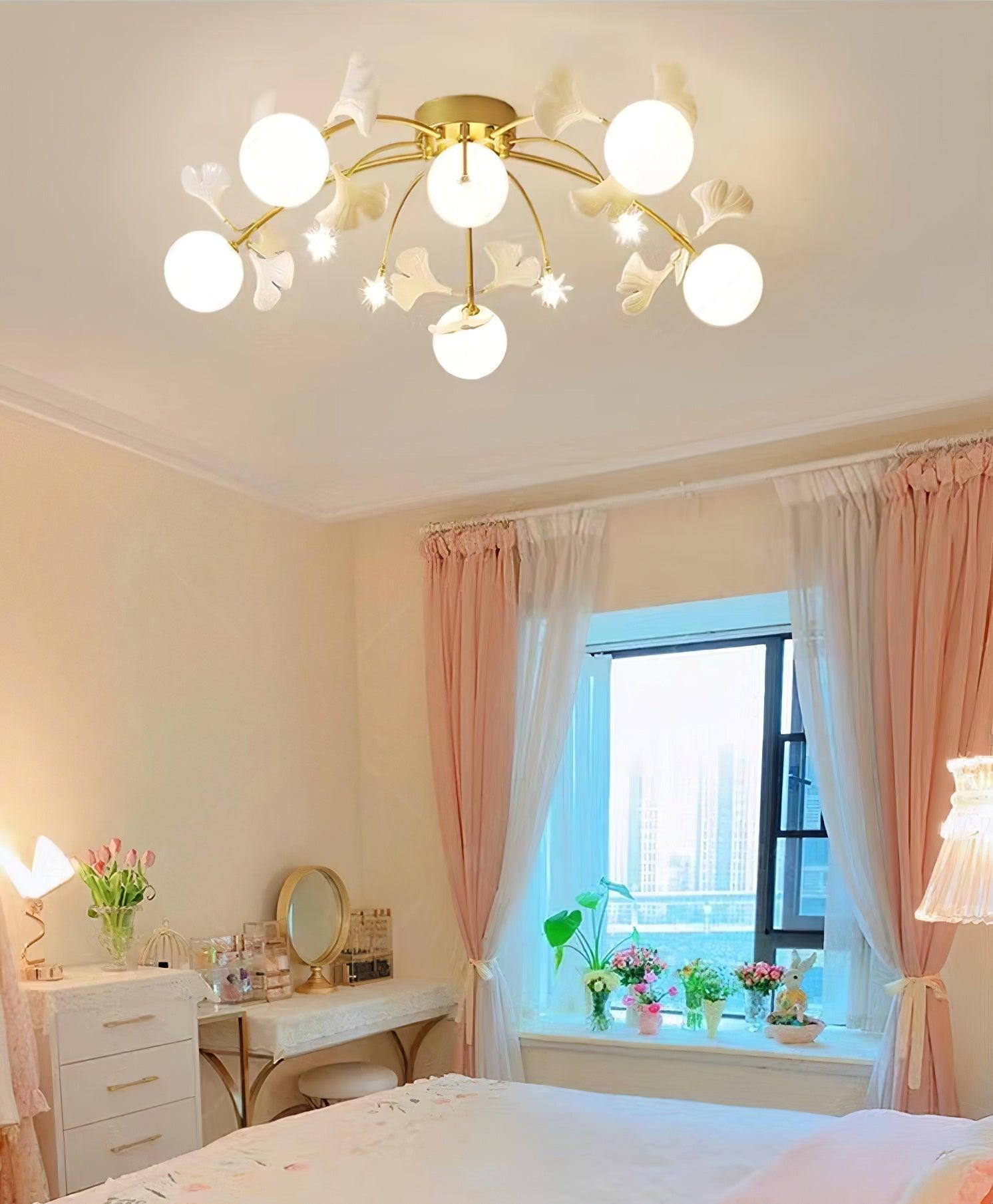 Ginkgo Glass Ceiling Lamp - Lumpaz