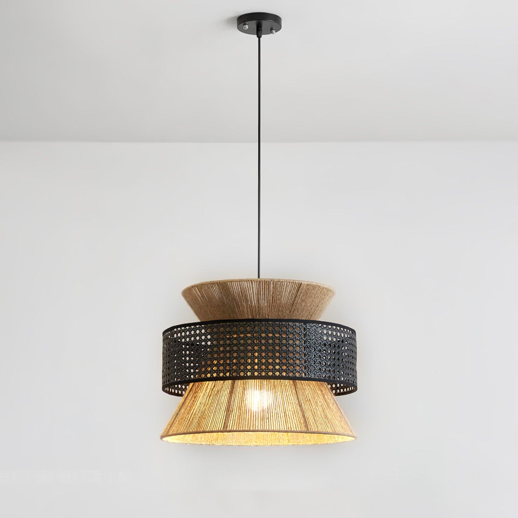 Rattan Bamboo Pendant Lamp - Lumpaz