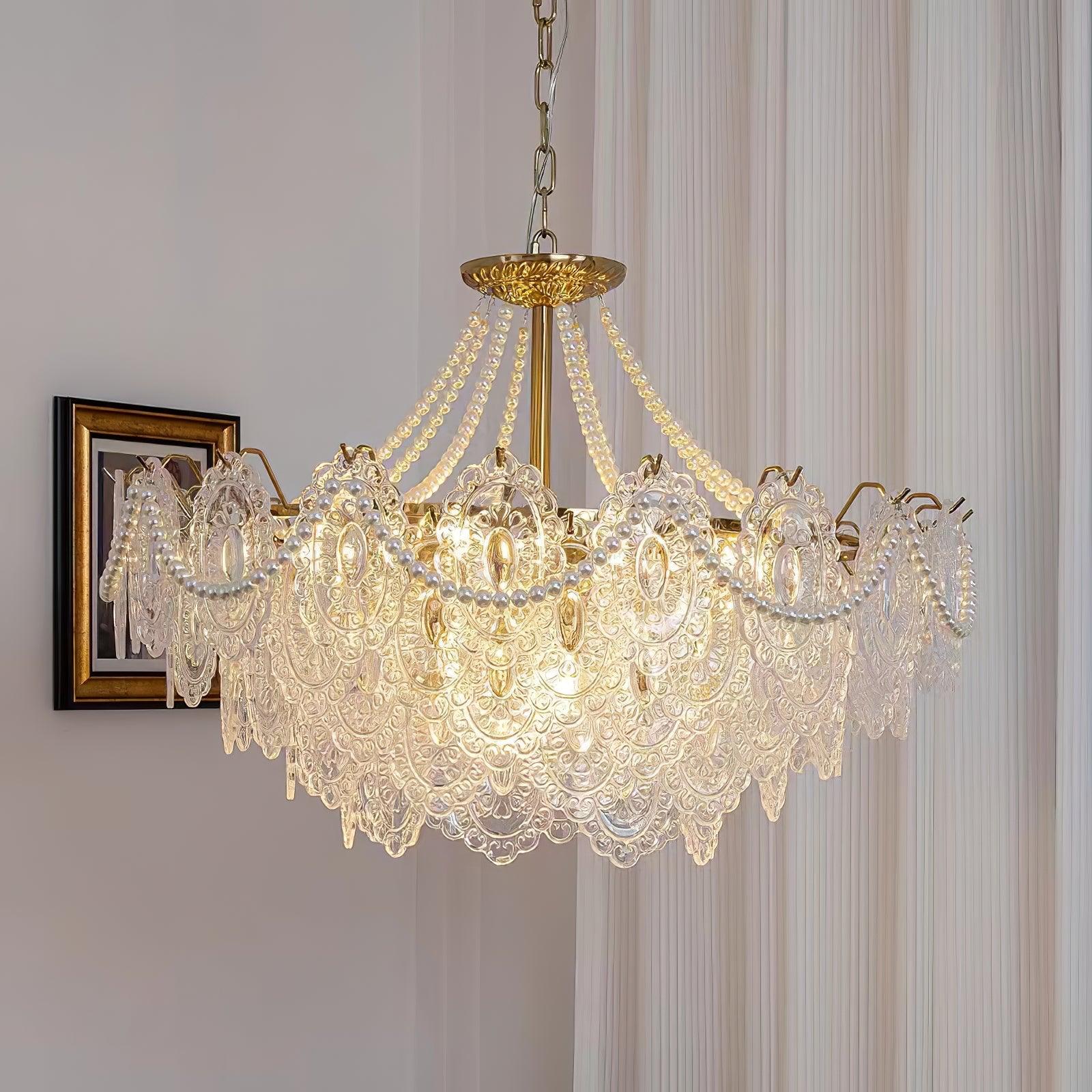 Pearls Glass Chandelier - Lumpaz