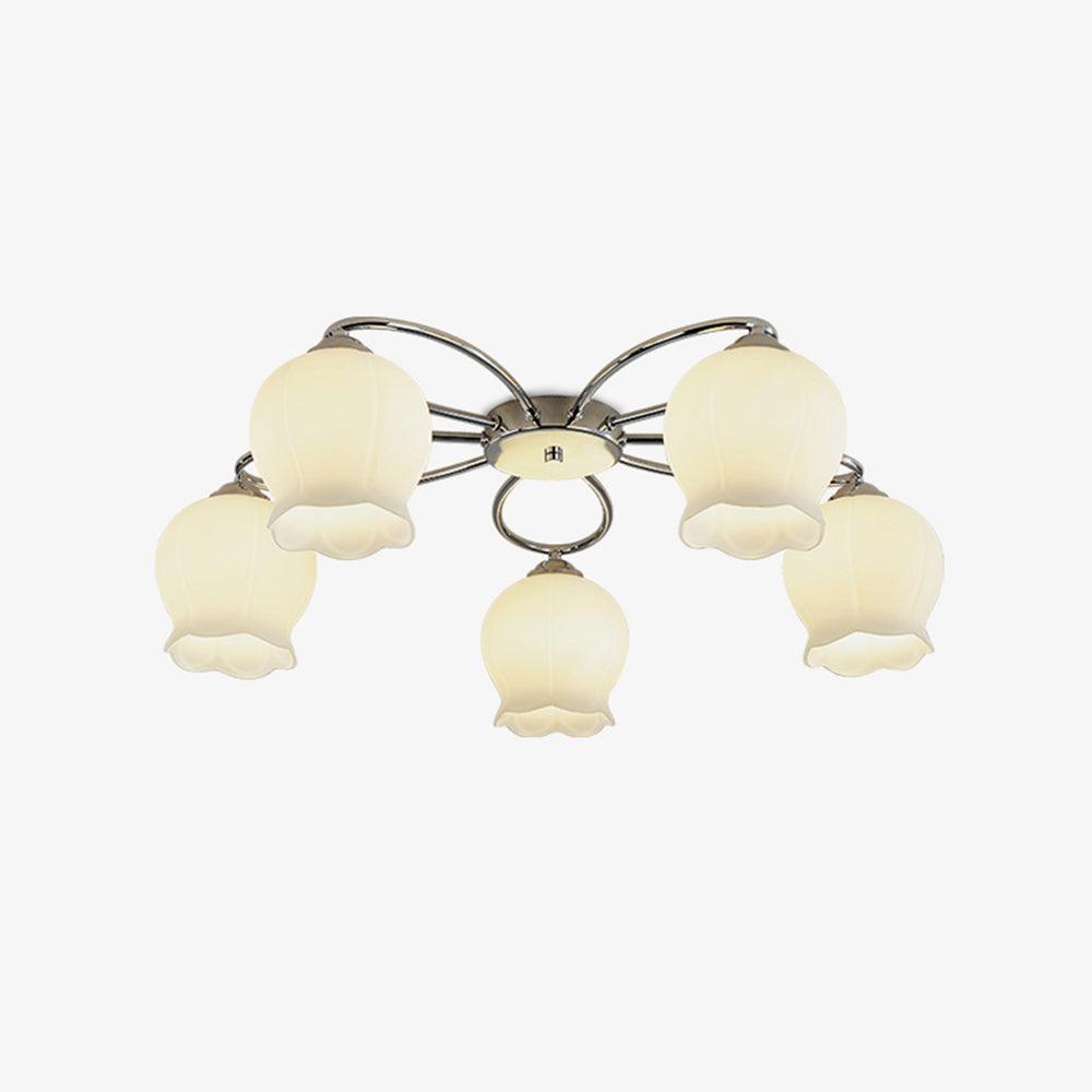 Floral Glass Ceiling Lamp - Lumpaz