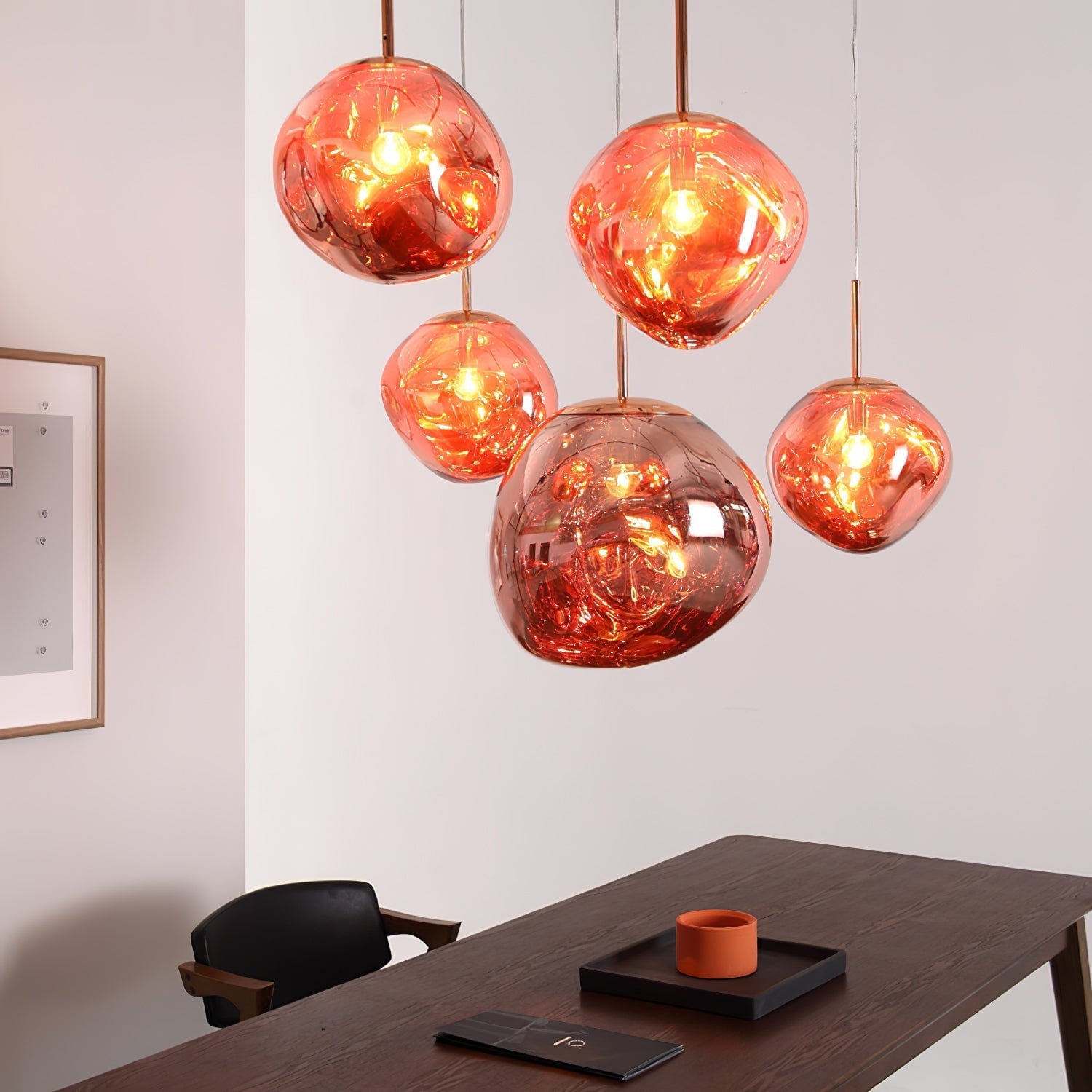 Multi Lava Round Pendant Lamp - Lumpaz