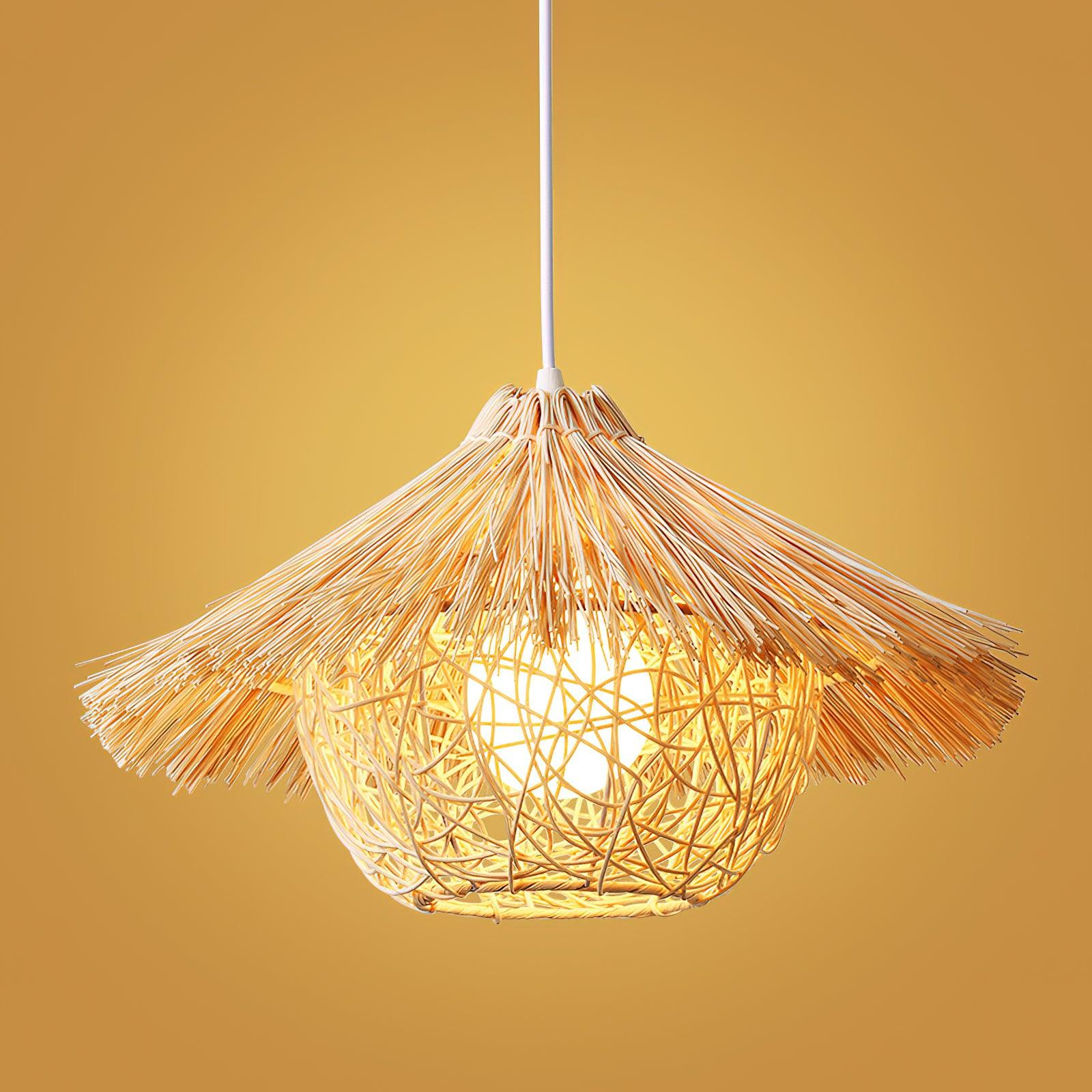 Straw Hat Pendant Light - Lumpaz