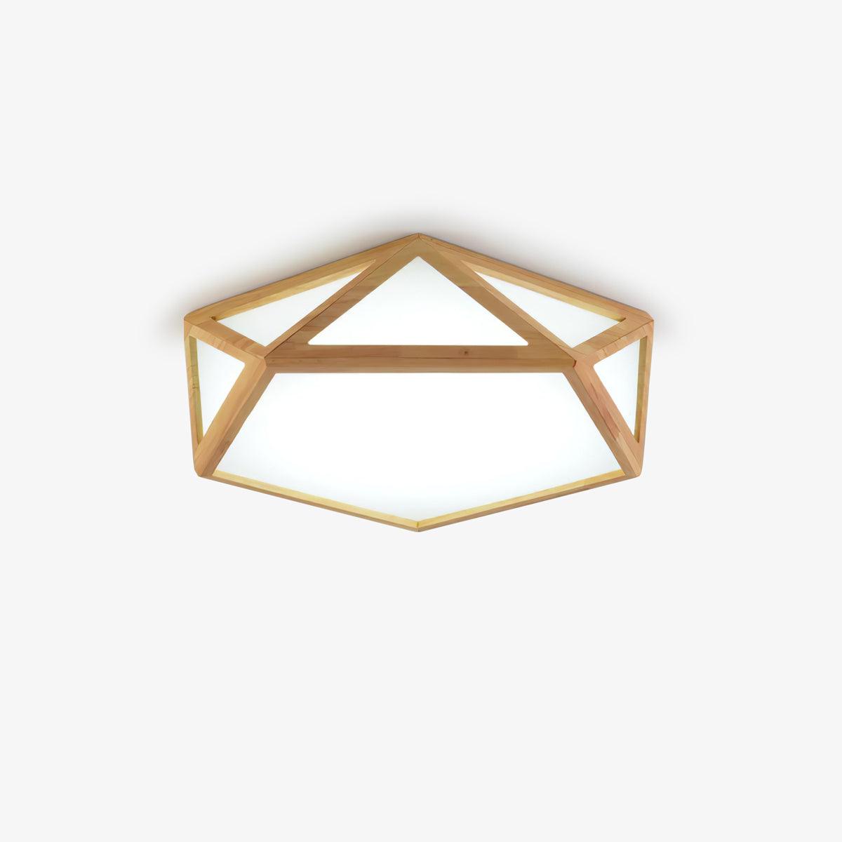 Diamond Wooden Ceiling Lamp - Lumpaz