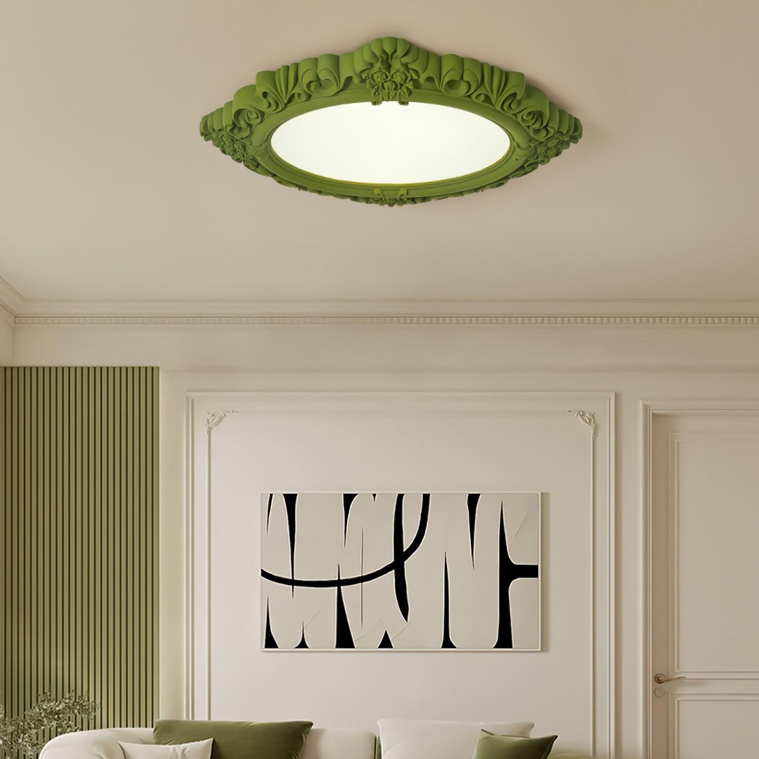 Sculpted Resin Ceiling Lamp - Lumpaz