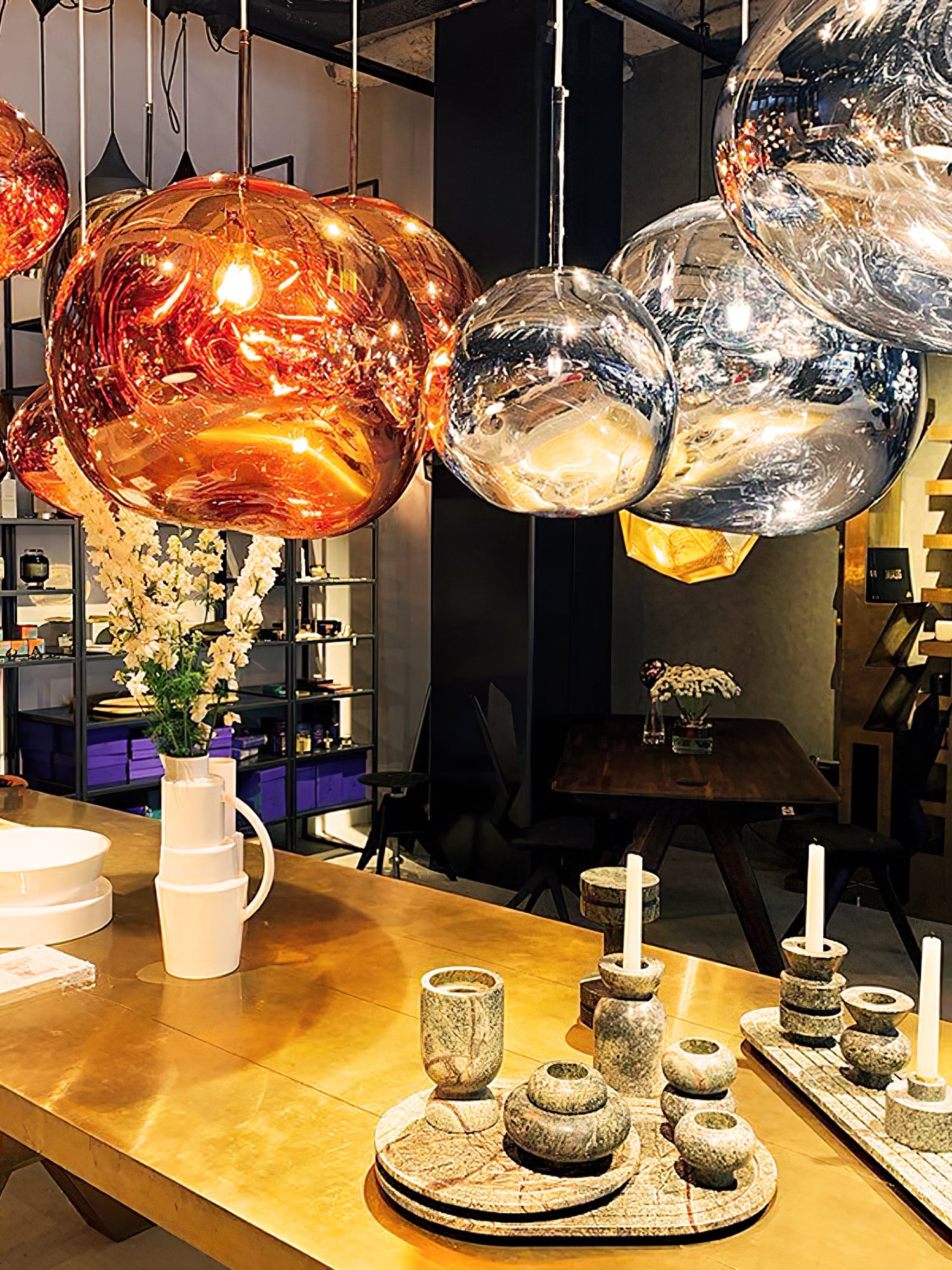 Multi Lava Round Pendant Lamp - Lumpaz