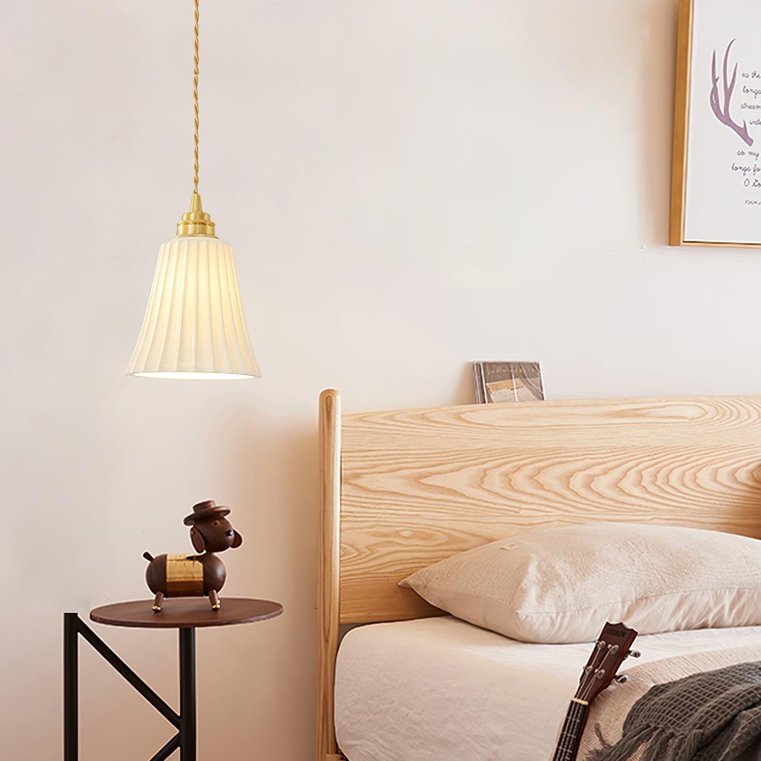 Trumpet Ceramic Pendant Light - Lumpaz