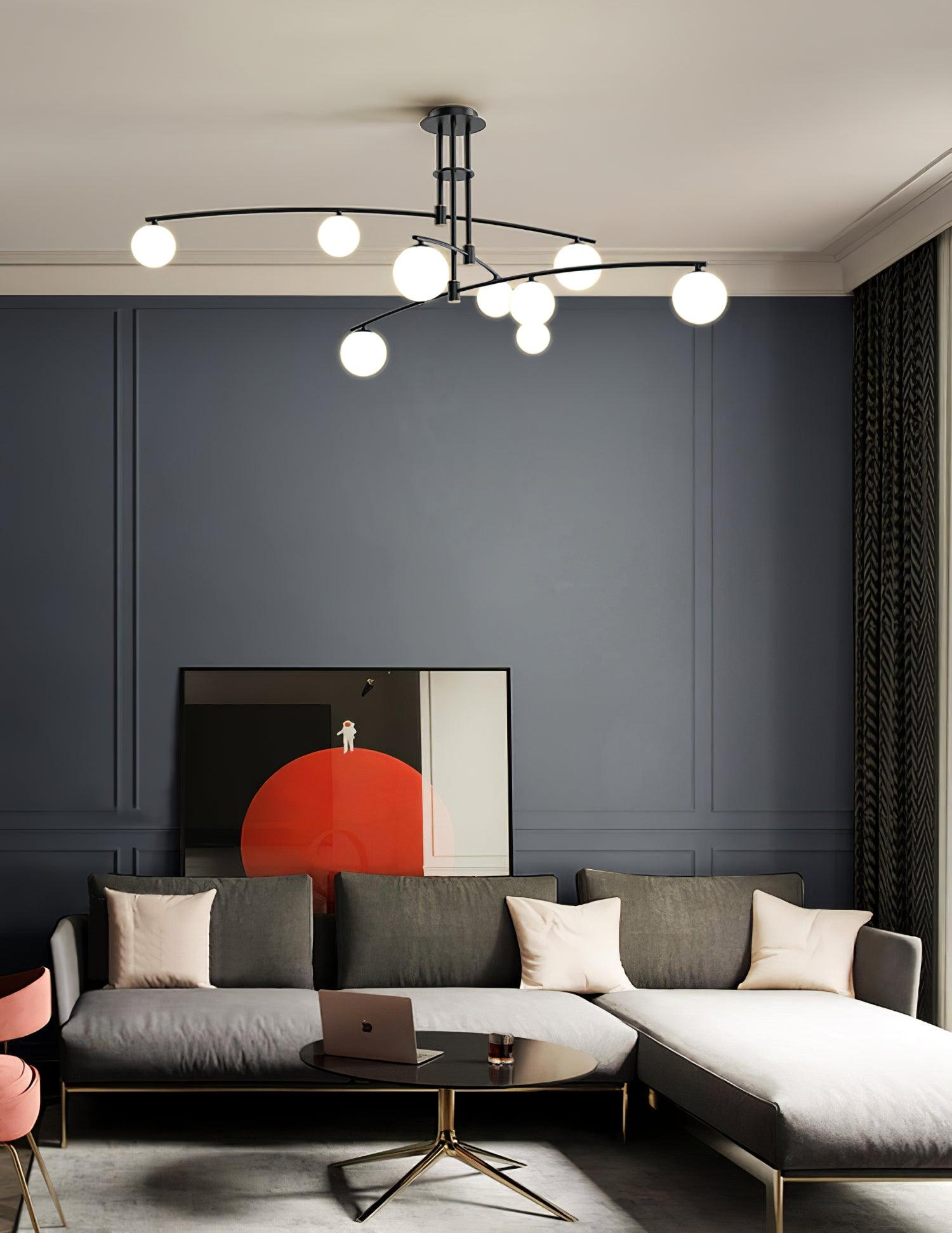 Modern Long Arm Chandelier - Lumpaz