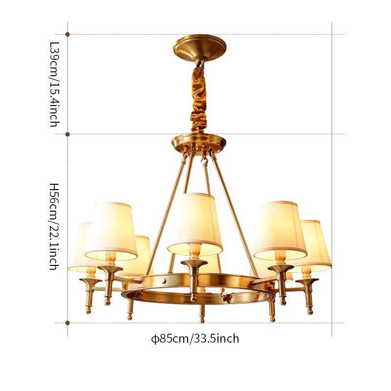 Antique Brass Chandelier - Lumpaz