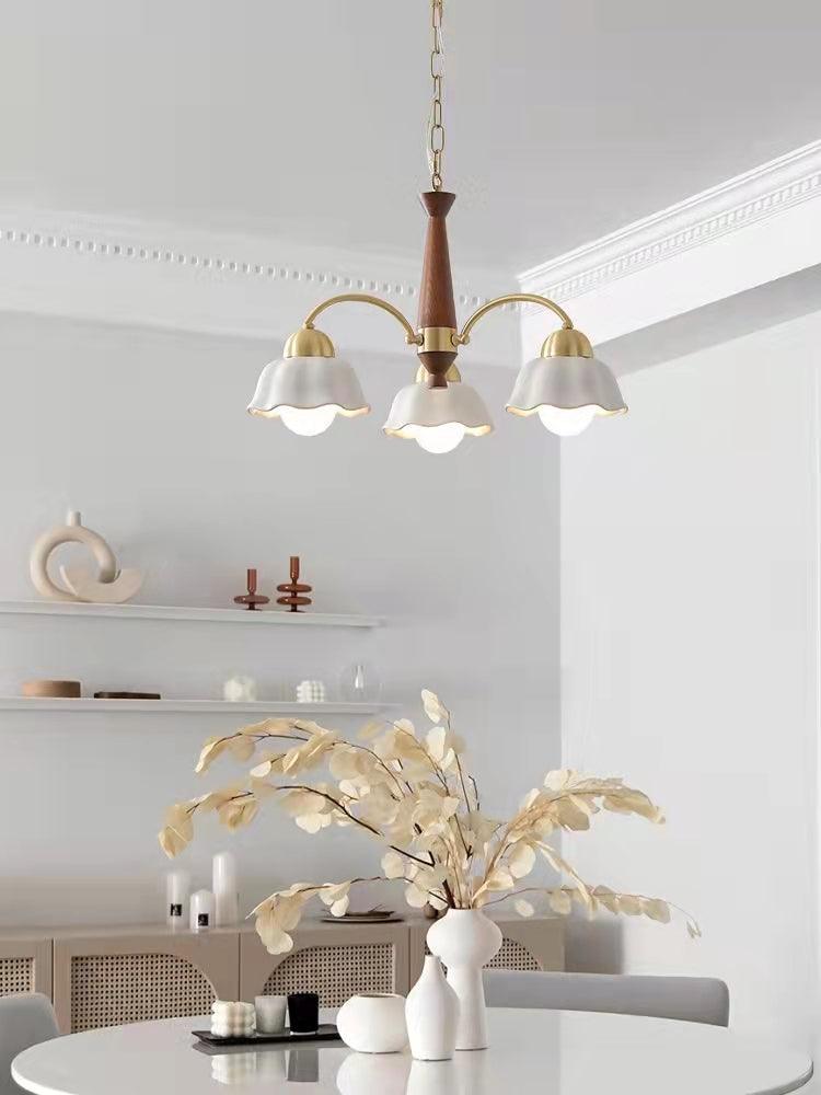 Swedish Modern Brass Chandelier - Lumpaz