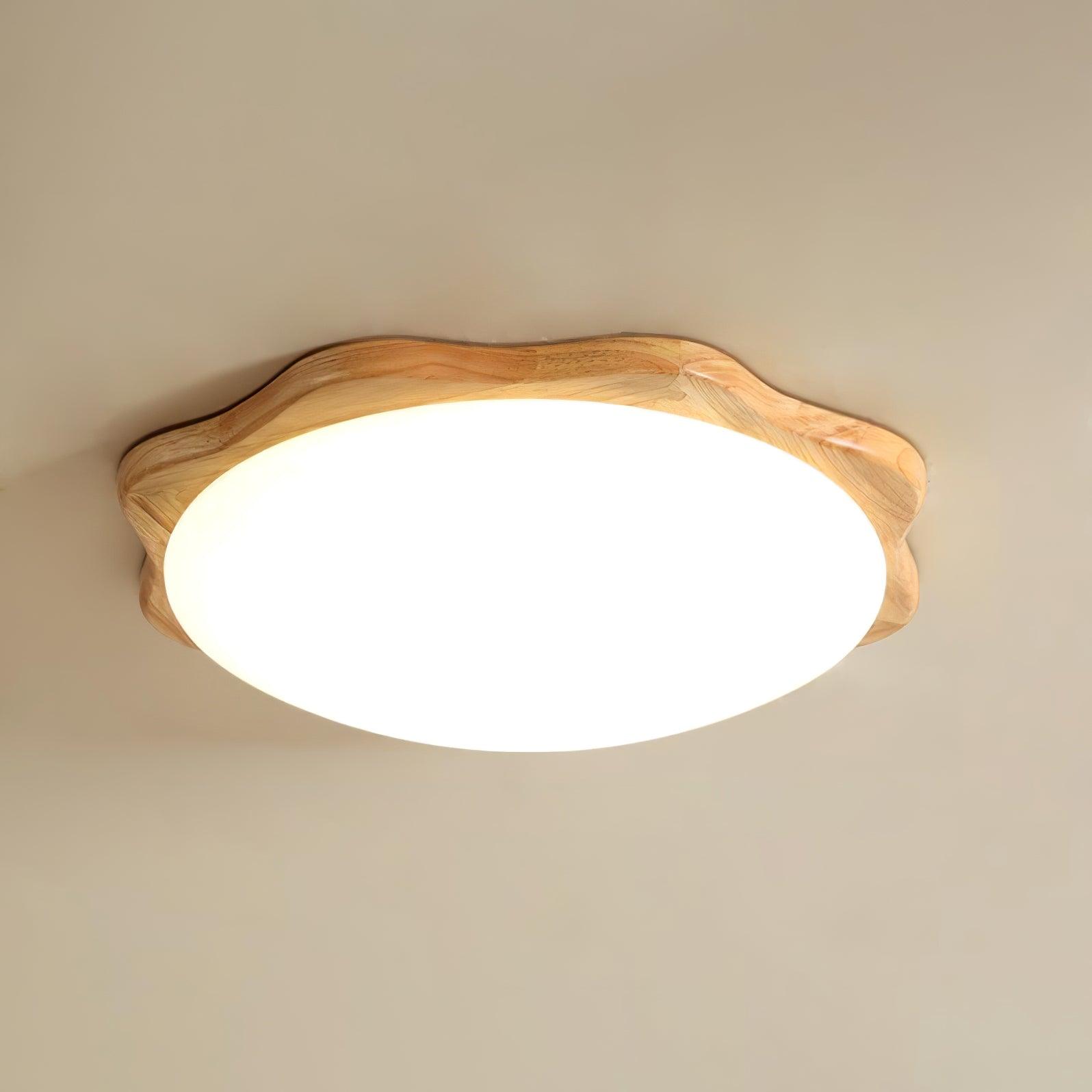Drum Wood Ceiling Lamp - Lumpaz