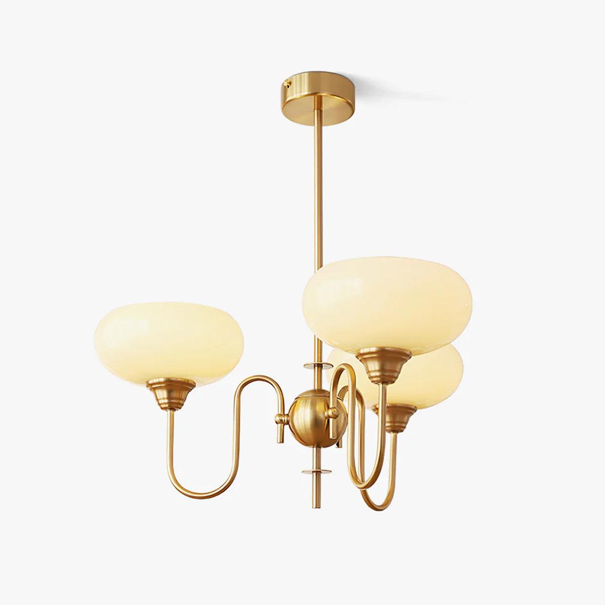 Creamy Persimmon Chandelier - Lumpaz