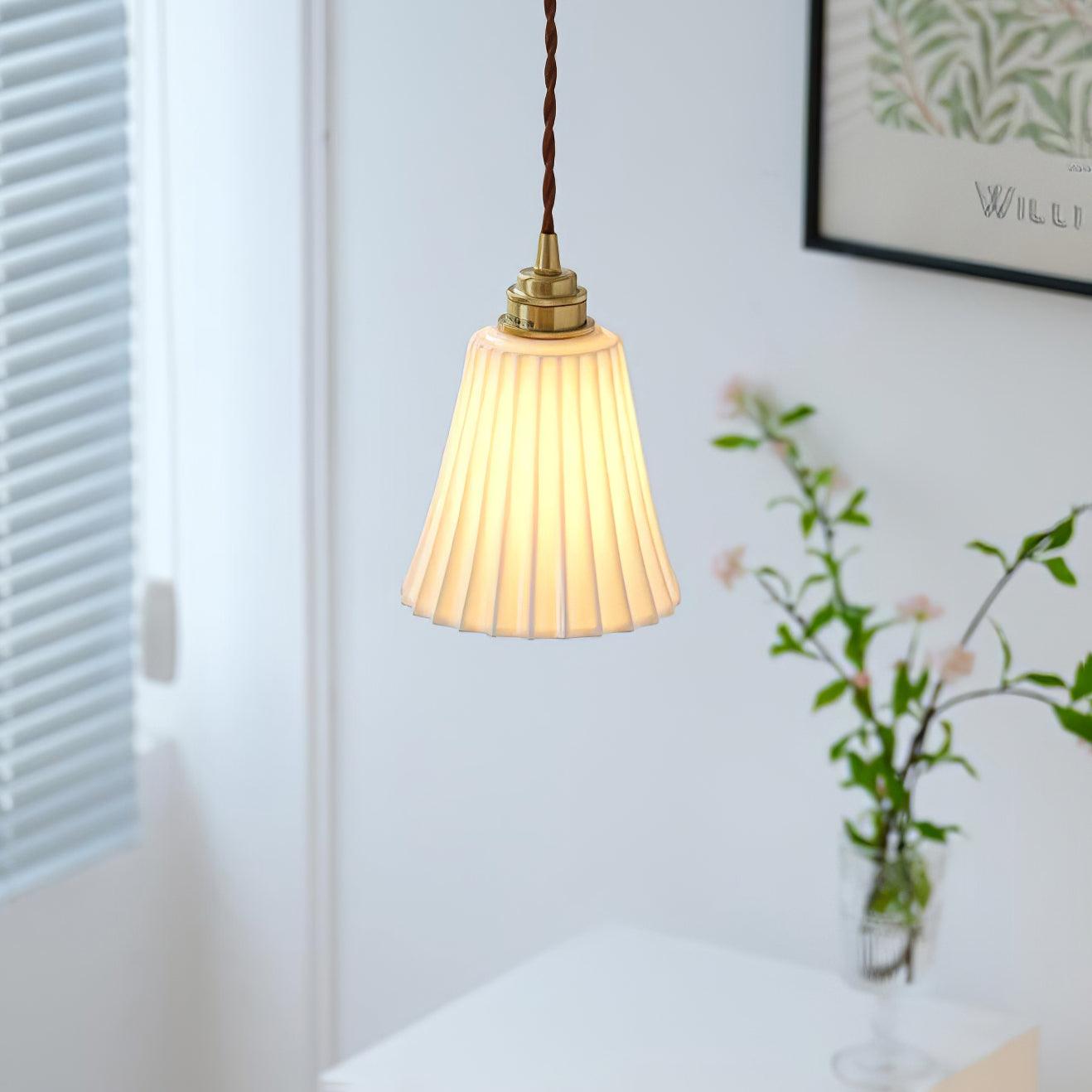 Trumpet Ceramic Pendant Light - Lumpaz