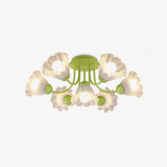 Floral Sculpted Ceiling Lamp - Lumpaz