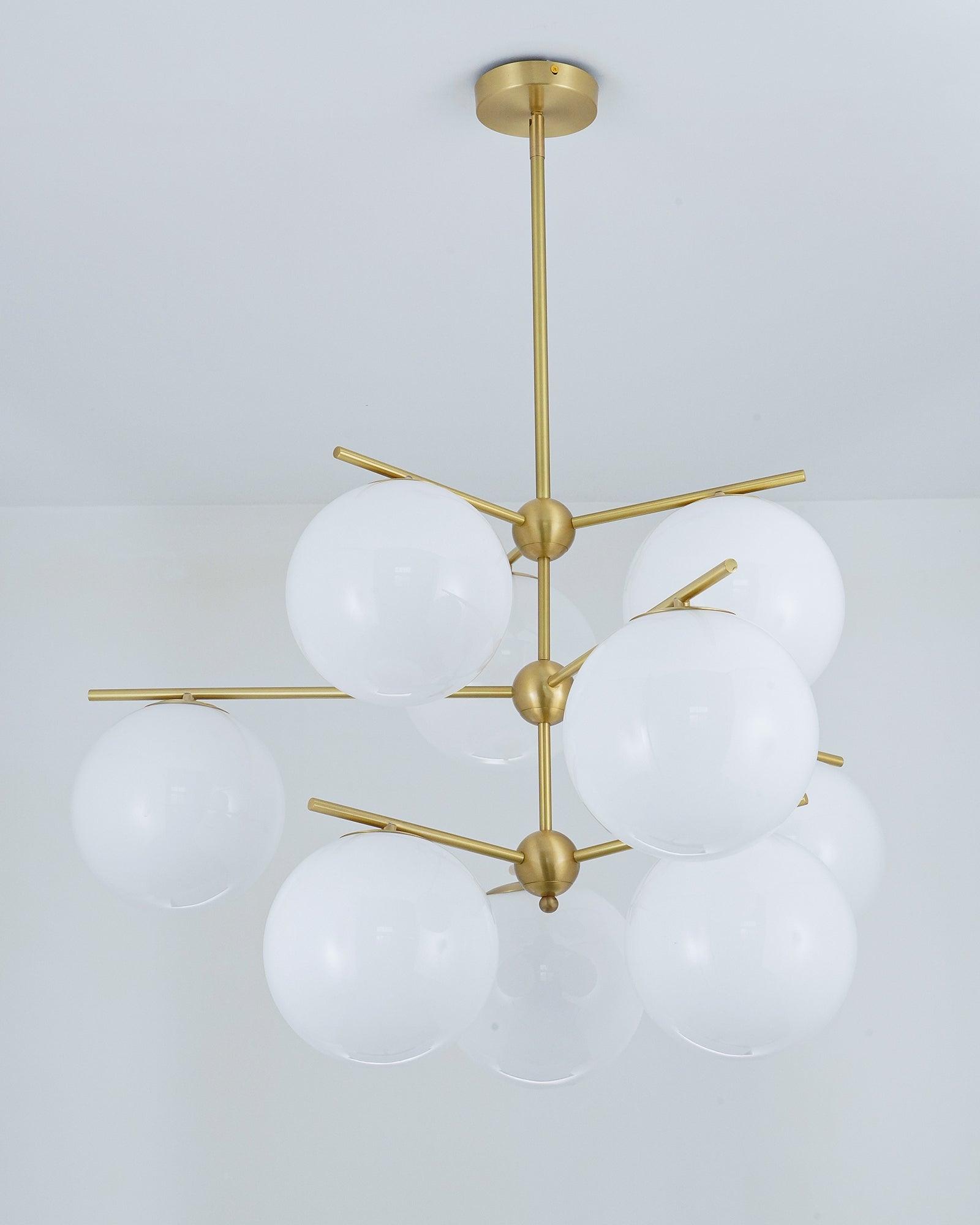 Sphere & Stem Chandelier - Lumpaz