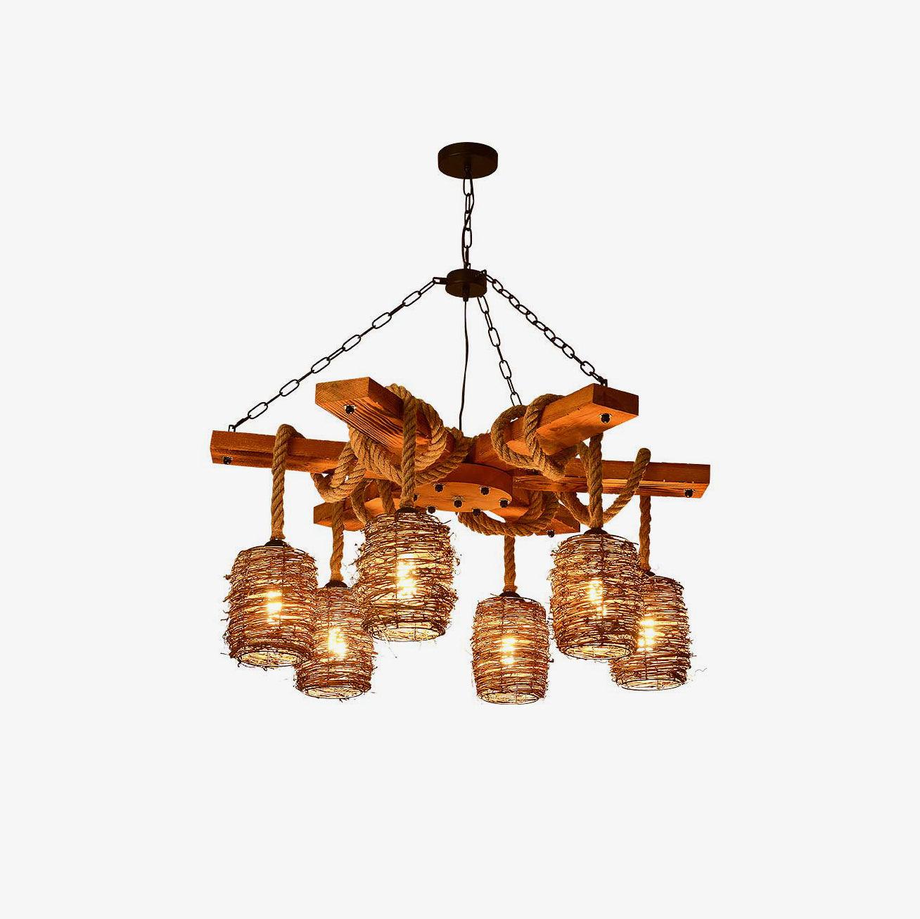 Vintage Farmhouse Chandelier - Lumpaz