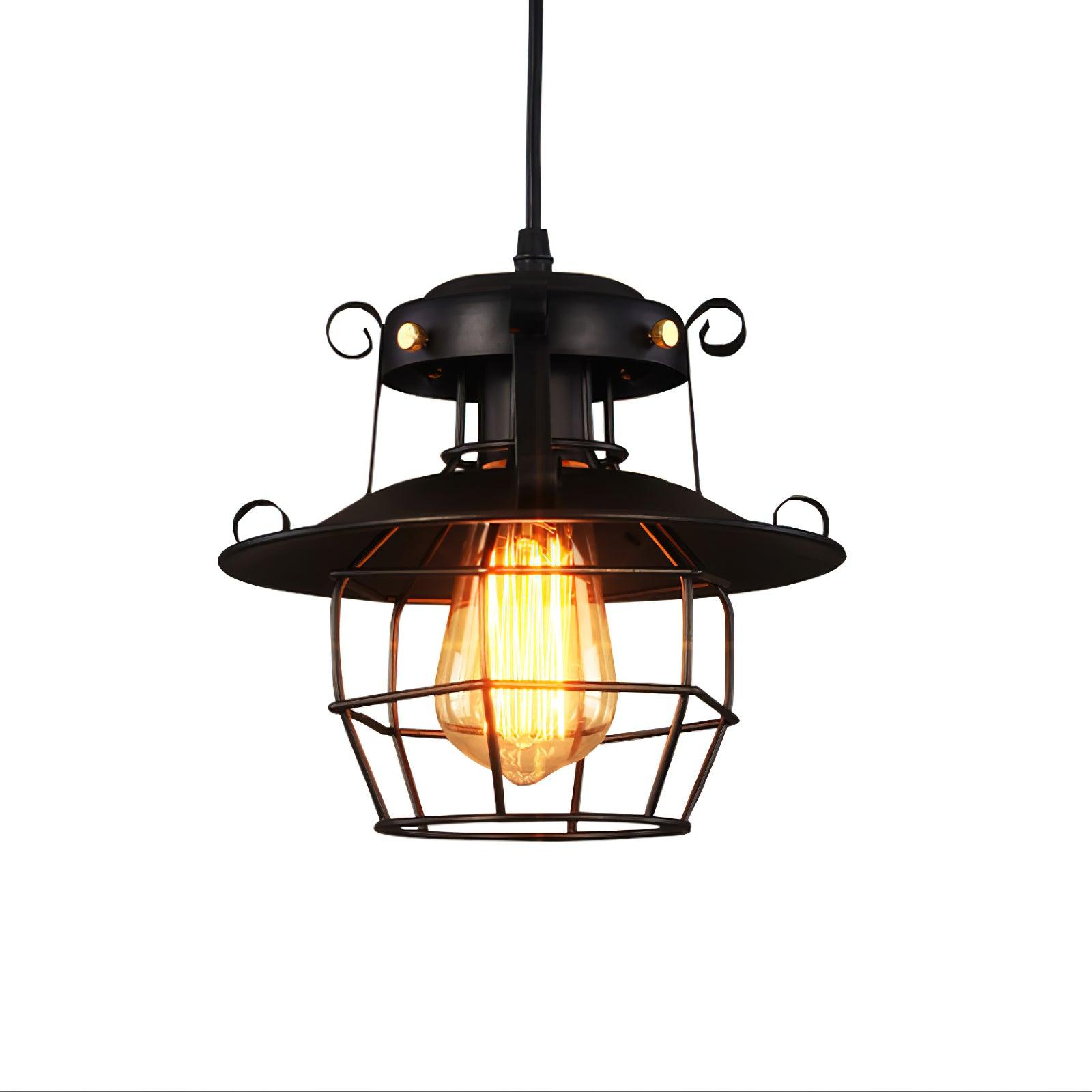 Retro Birdcage Pendant Light - Lumpaz