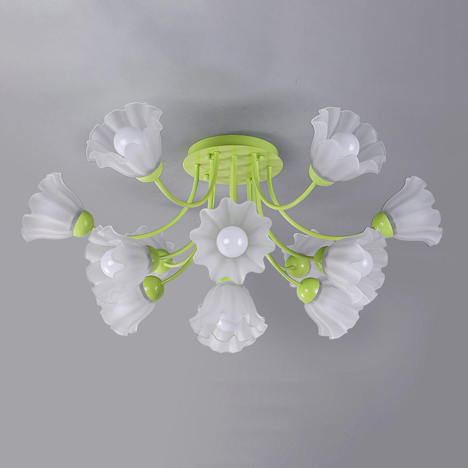 Floral Sculpted Ceiling Lamp - Lumpaz