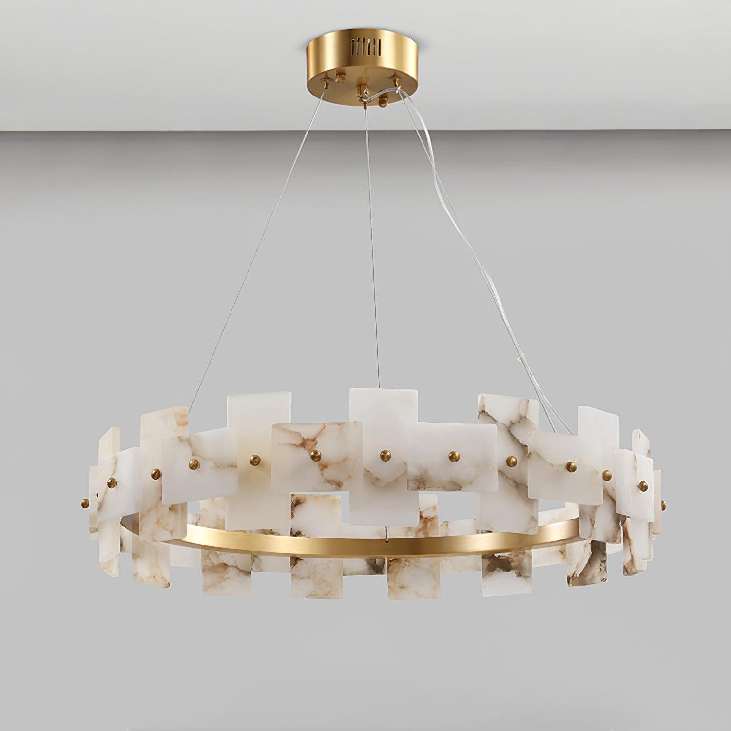 Alabaster Halo Chandelier - Lumpaz