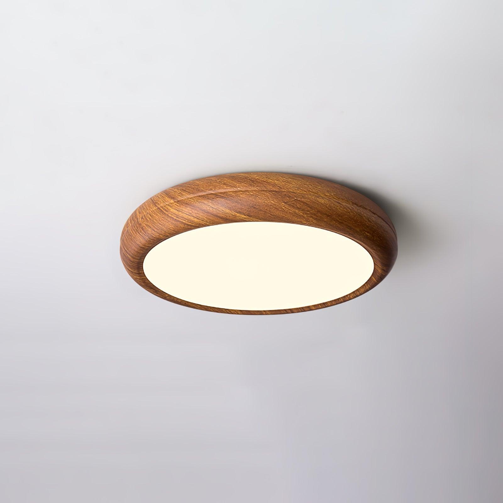 Wood Grain Round Ceiling Lamp - Lumpaz