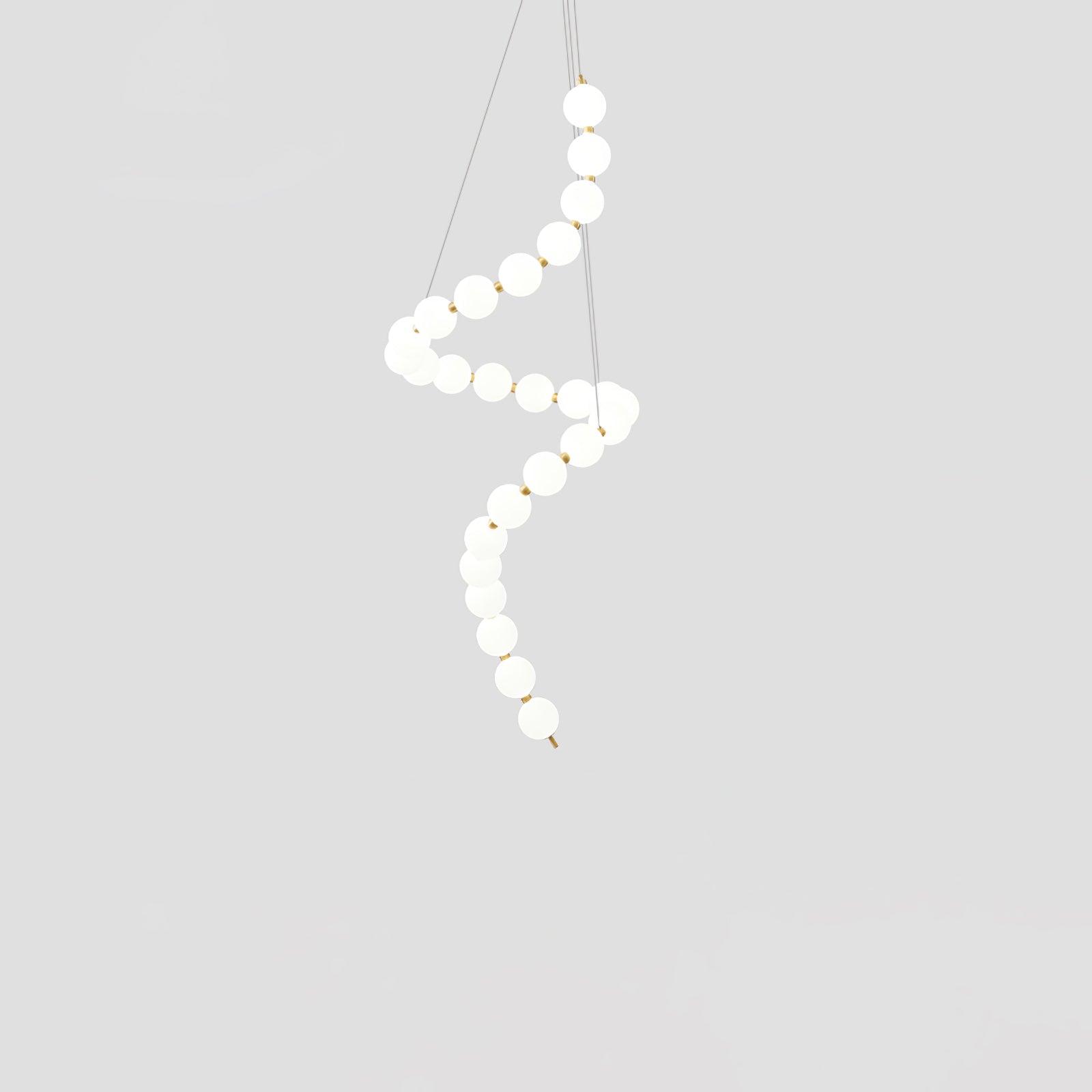 Acrylic Pearl Necklace Chandelier - Lumpaz