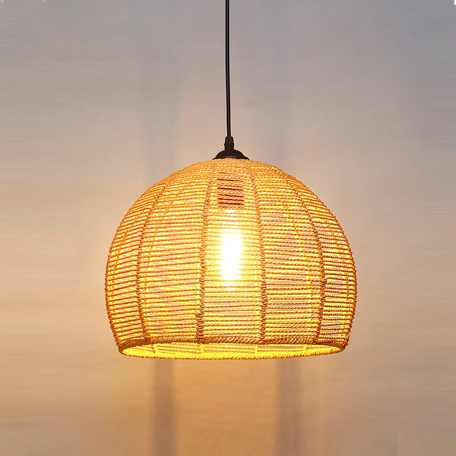 Retro Hemp Rope Interesting Pendant Light - Lumpaz