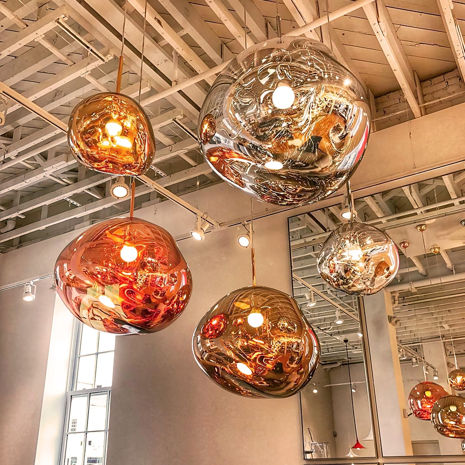 Multi Lava Round Pendant Lamp - Lumpaz