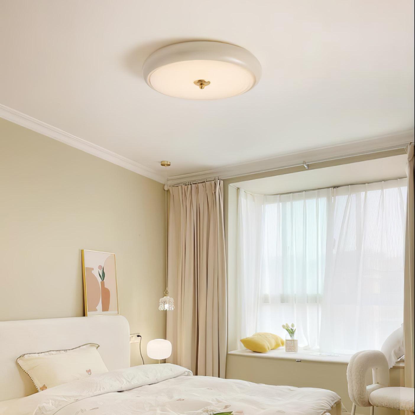 Ripple Cream Ceiling Lamp - Lumpaz